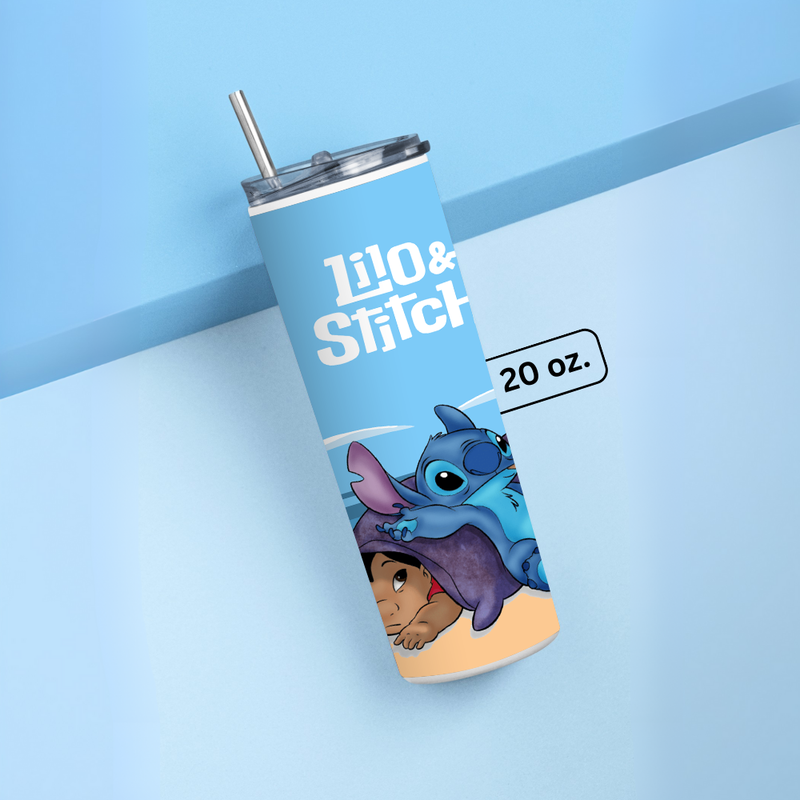 "LILO & STITCH" Tumbler with Metal Straw