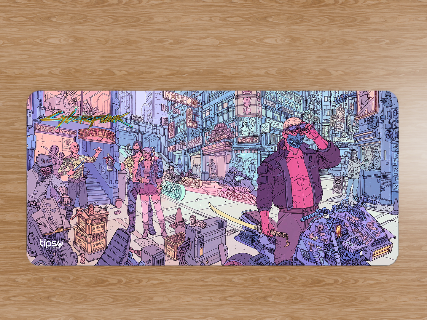 "CYBERPUNK GAMING STREET WILD" Gaming Mousepad Elevate Your Gaming Experience