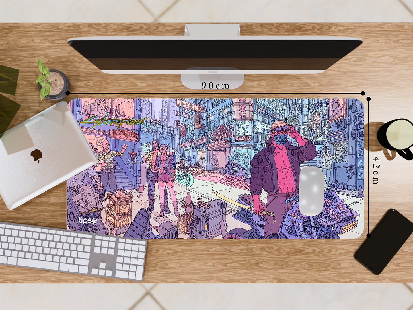 "CYBERPUNK GAMING STREET WILD" Gaming Mousepad Elevate Your Gaming Experience
