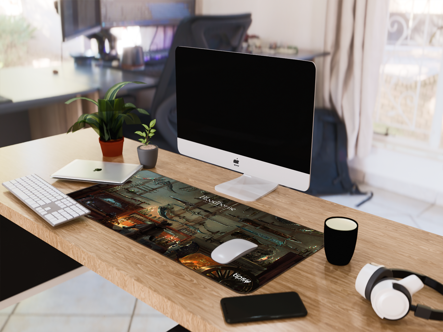 "BLOODBORNE THE OLD HUNTERS WEAPON GAMING" Gaming Mousepad- Elevate Your Gaming Experience