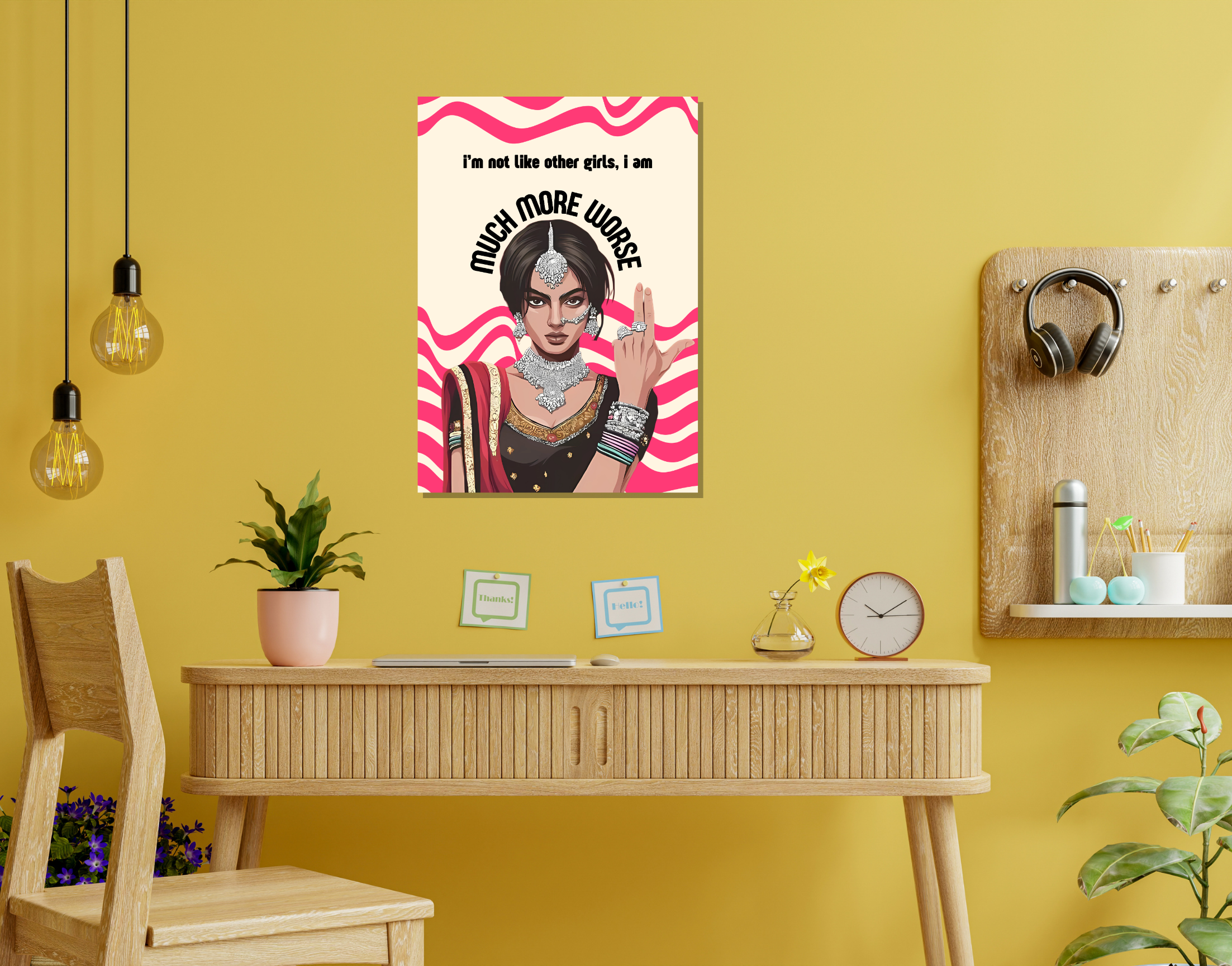 "I AM MUCH MORE WORSE-WOMEN EDITION"- Shiny & Sturdy Metallic Poster Art That Pops & Sticks (Literally!)