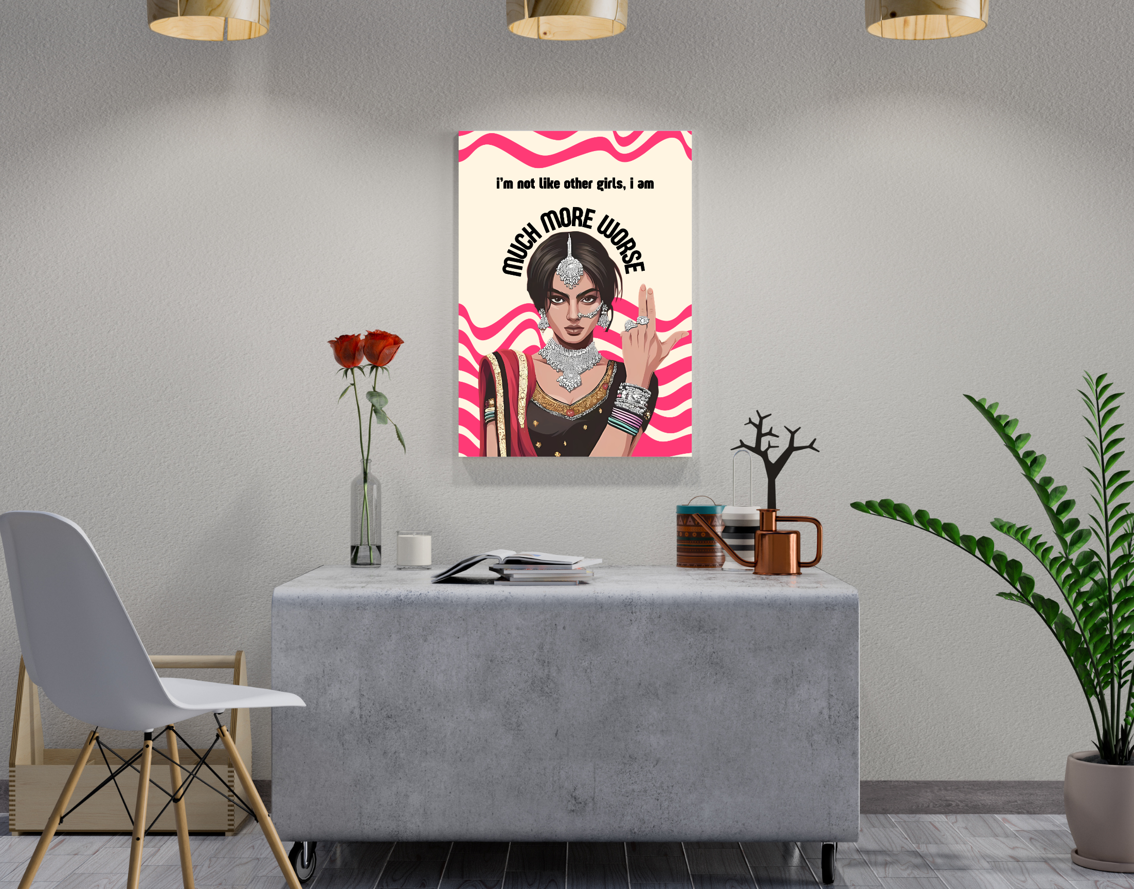 "I AM MUCH MORE WORSE-WOMEN EDITION"- Shiny & Sturdy Metallic Poster Art That Pops & Sticks (Literally!)