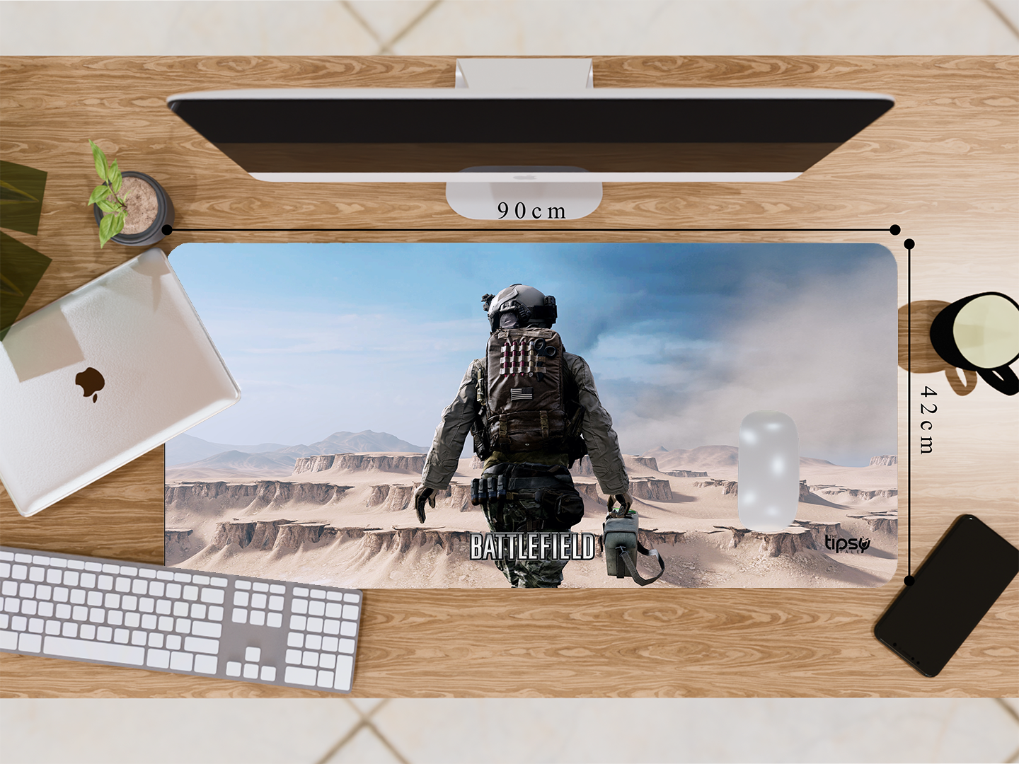 "BATTLEFIELD DESERT BATTLE GAMING" Gaming Mousepad- Elevate Your Gaming Experience