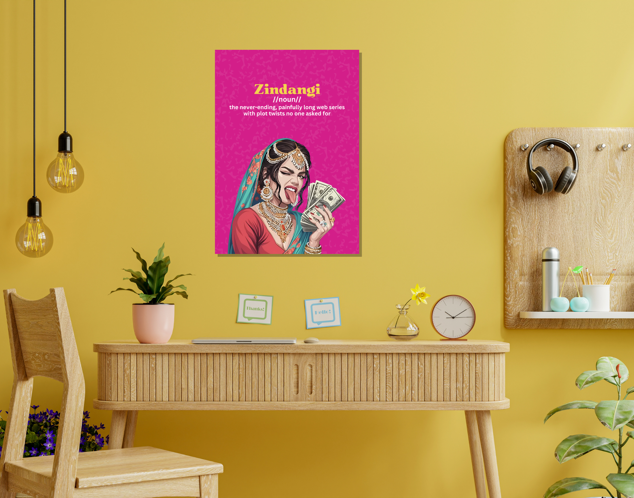 "ZINDANGI-WOMEN EDITION"- Shiny & Sturdy Metallic Poster Art That Pops & Sticks (Literally!)