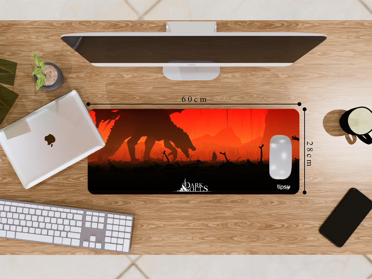 "DARK SOULS GAMING" Gaming Mousepad- Elevate Your Gaming Experience