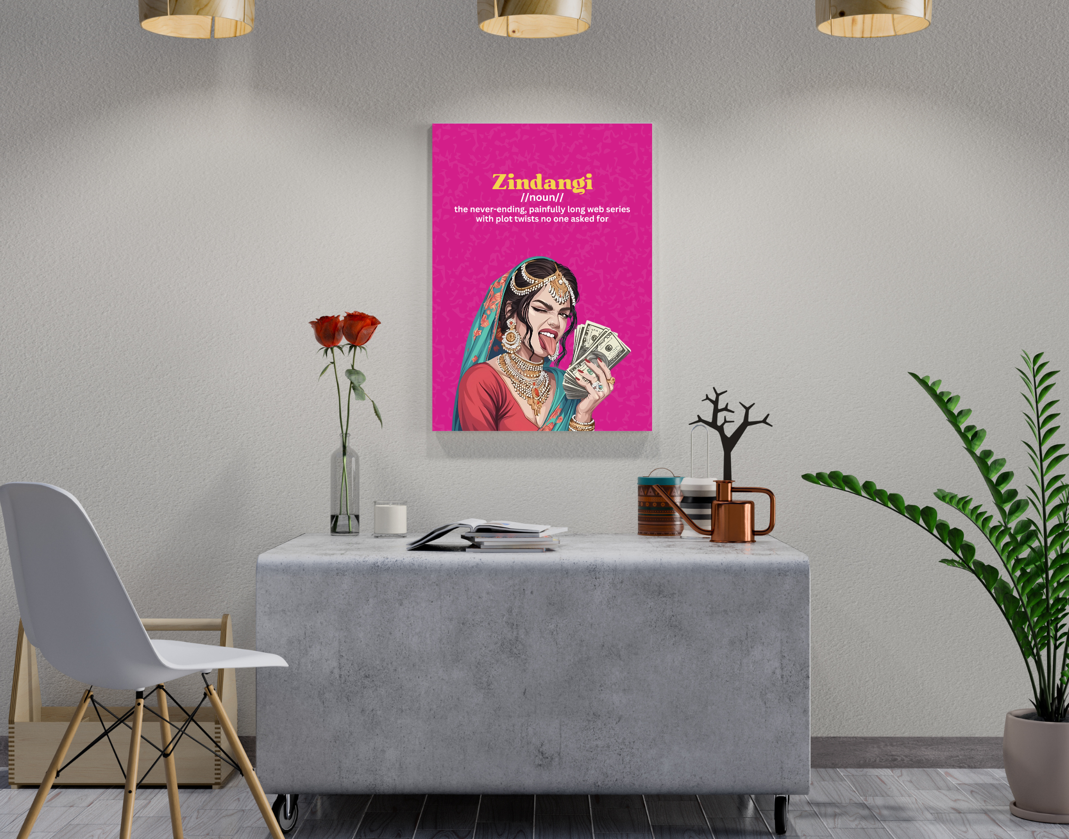 "ZINDANGI-WOMEN EDITION"- Shiny & Sturdy Metallic Poster Art That Pops & Sticks (Literally!)