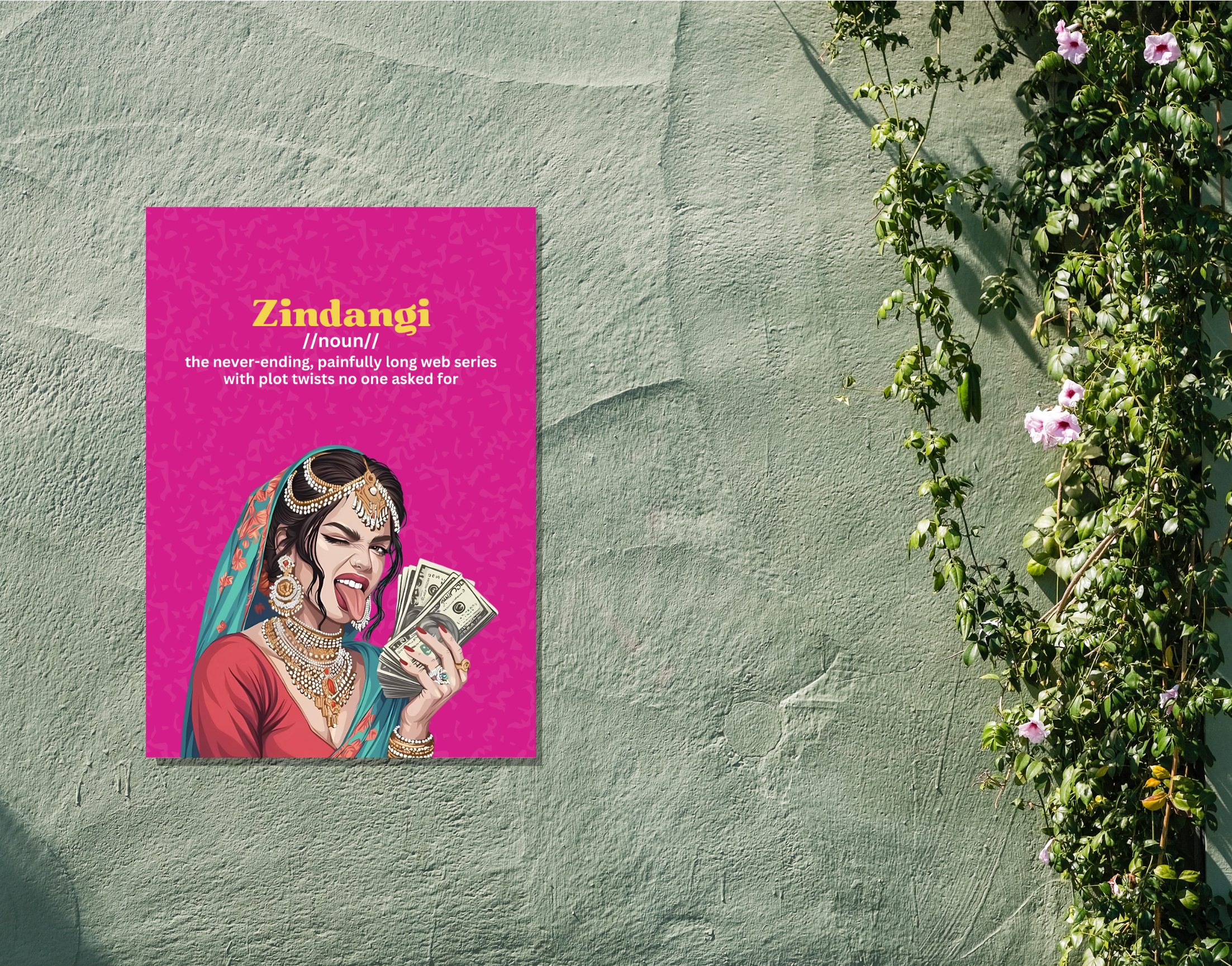 "ZINDANGI-WOMEN EDITION"- Shiny & Sturdy Metallic Poster Art That Pops & Sticks (Literally!)
