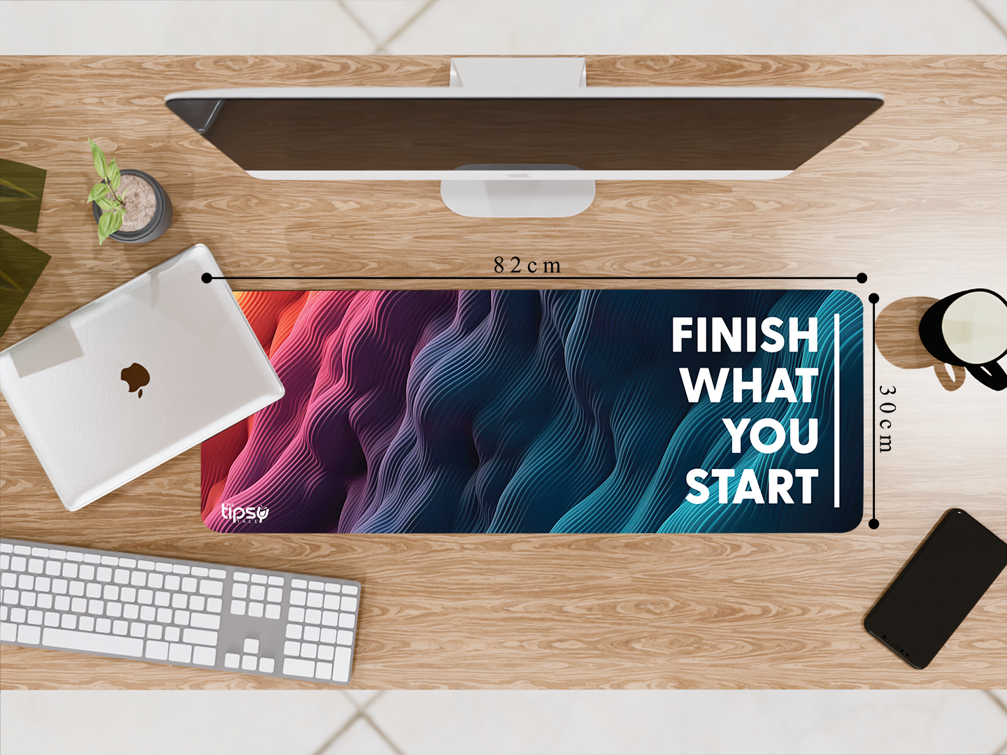 "Wave of Motivation" Gaming Mousepad – Elevate Your Gaming Experience