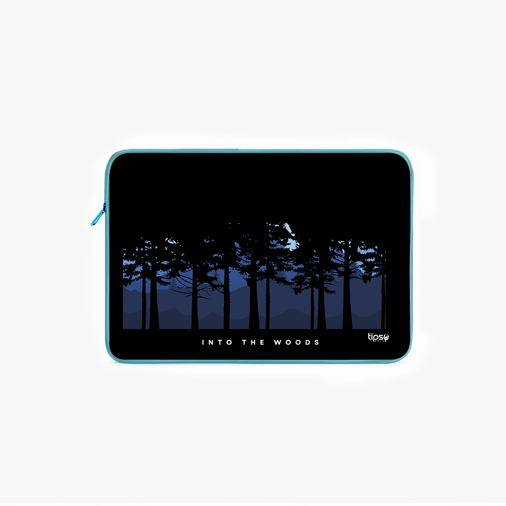 "IN TO THE WOODS" Laptop Sleeves:Bold Modern Design for Every Size
