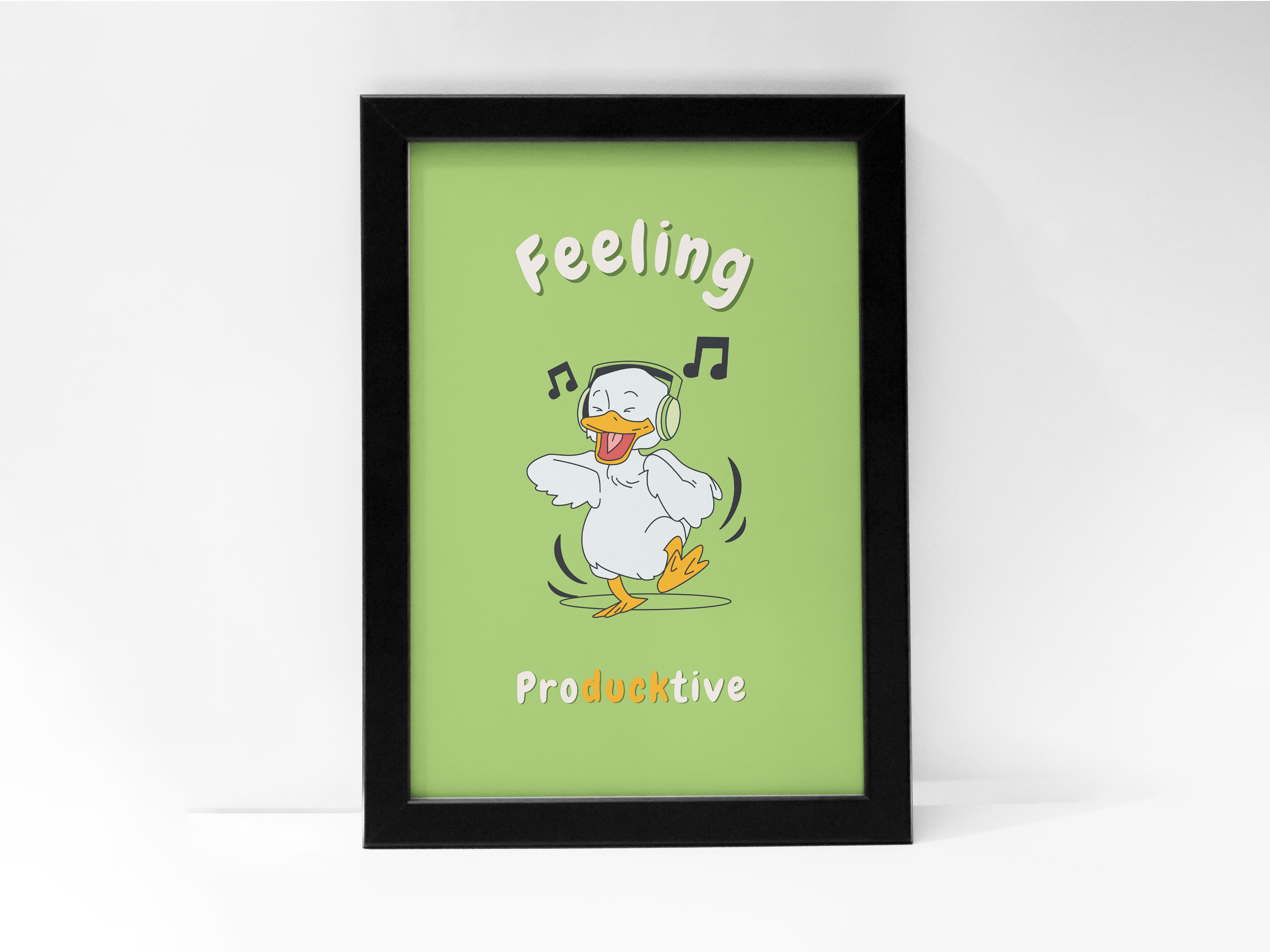 "Feeling Producktive: Fun Version" Poster: Add a Touch of Personality to Your Space