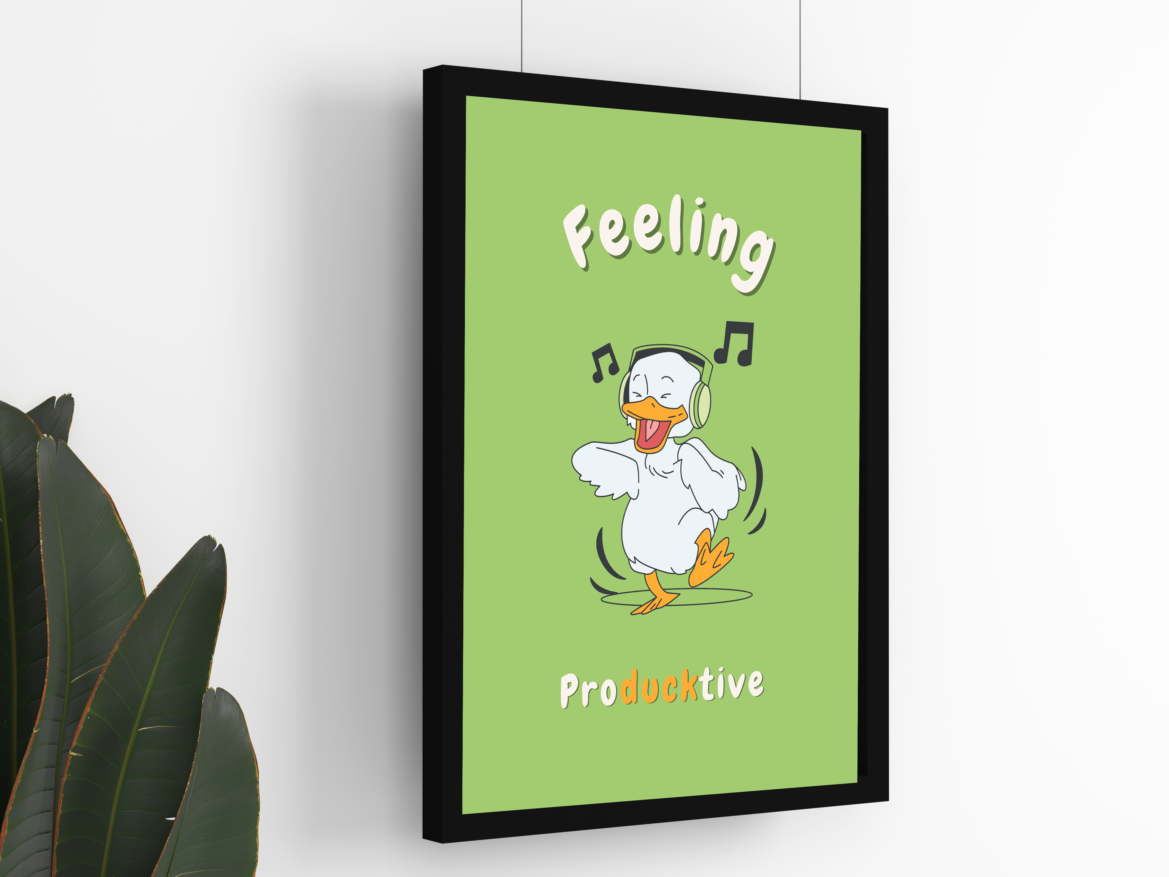 "Feeling Producktive: Fun Version" Poster: Add a Touch of Personality to Your Space