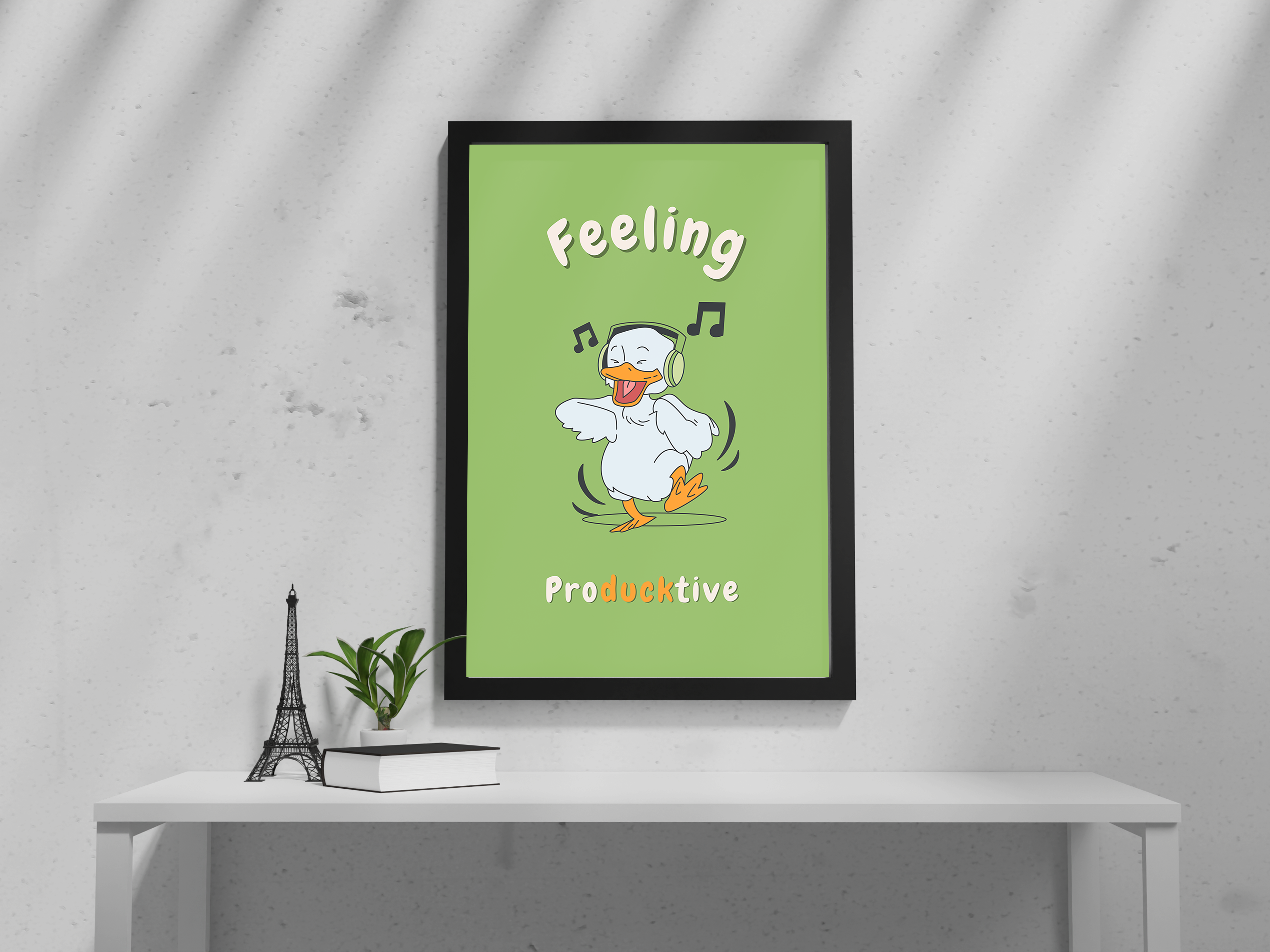 "Feeling Producktive: Fun Version" Poster: Add a Touch of Personality to Your Space
