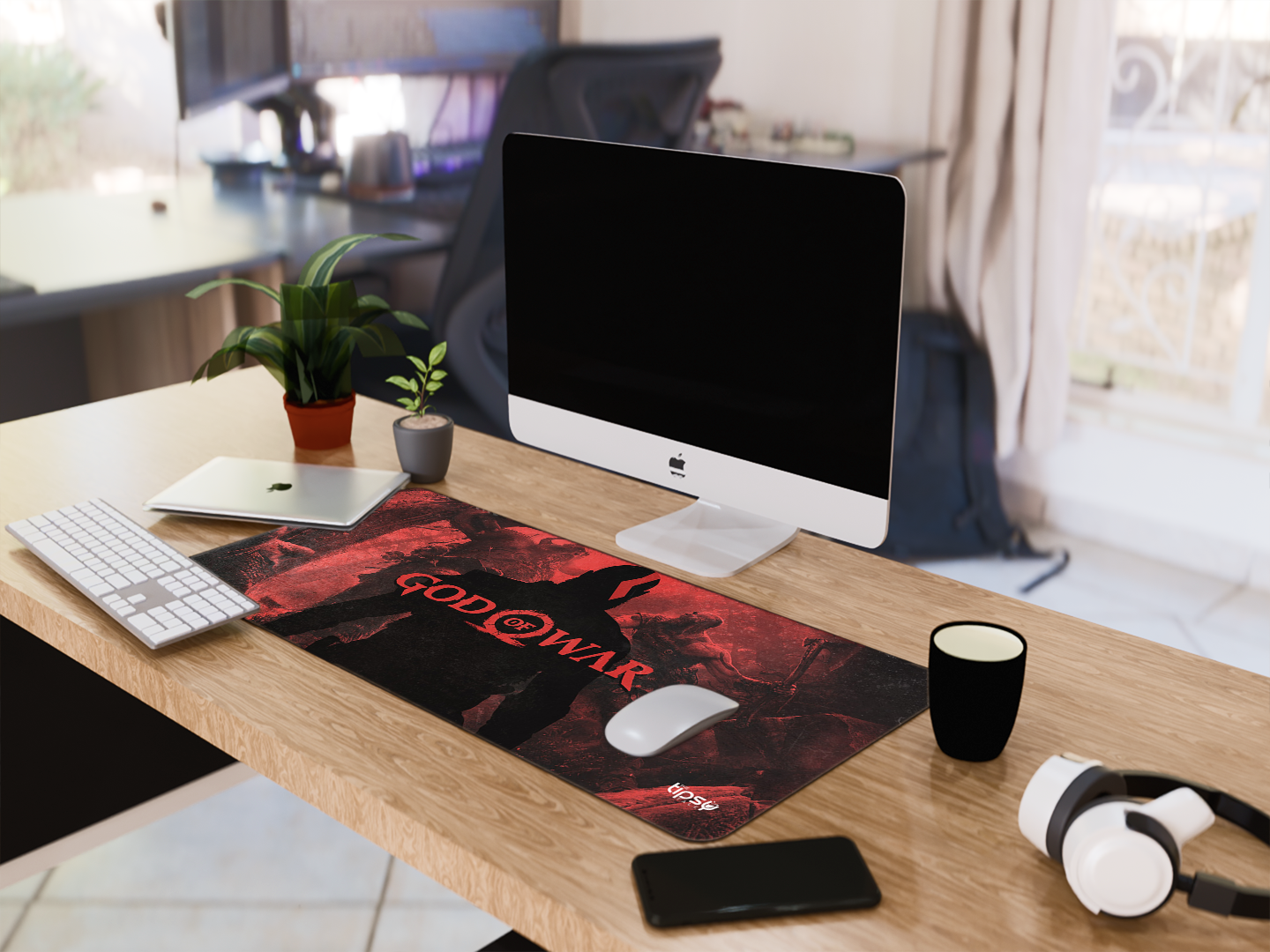 "GOD OF WAR GAMING SHADOW" Gaming Mousepad- Elevate Your Gaming Experience
