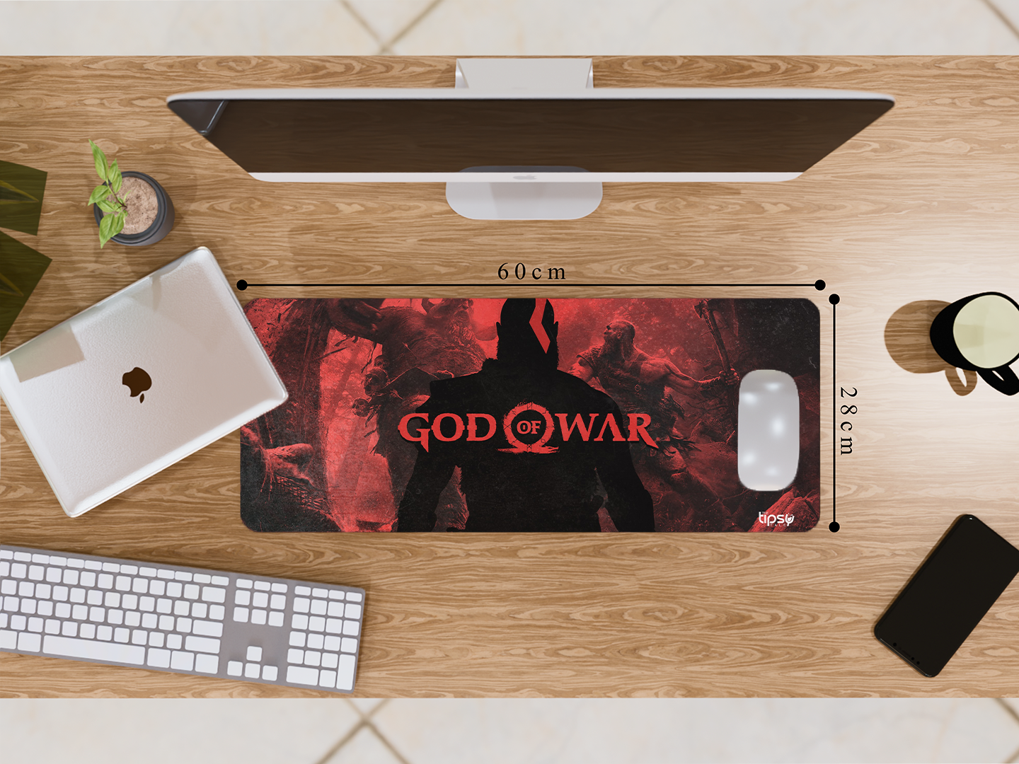 "GOD OF WAR GAMING SHADOW" Gaming Mousepad- Elevate Your Gaming Experience