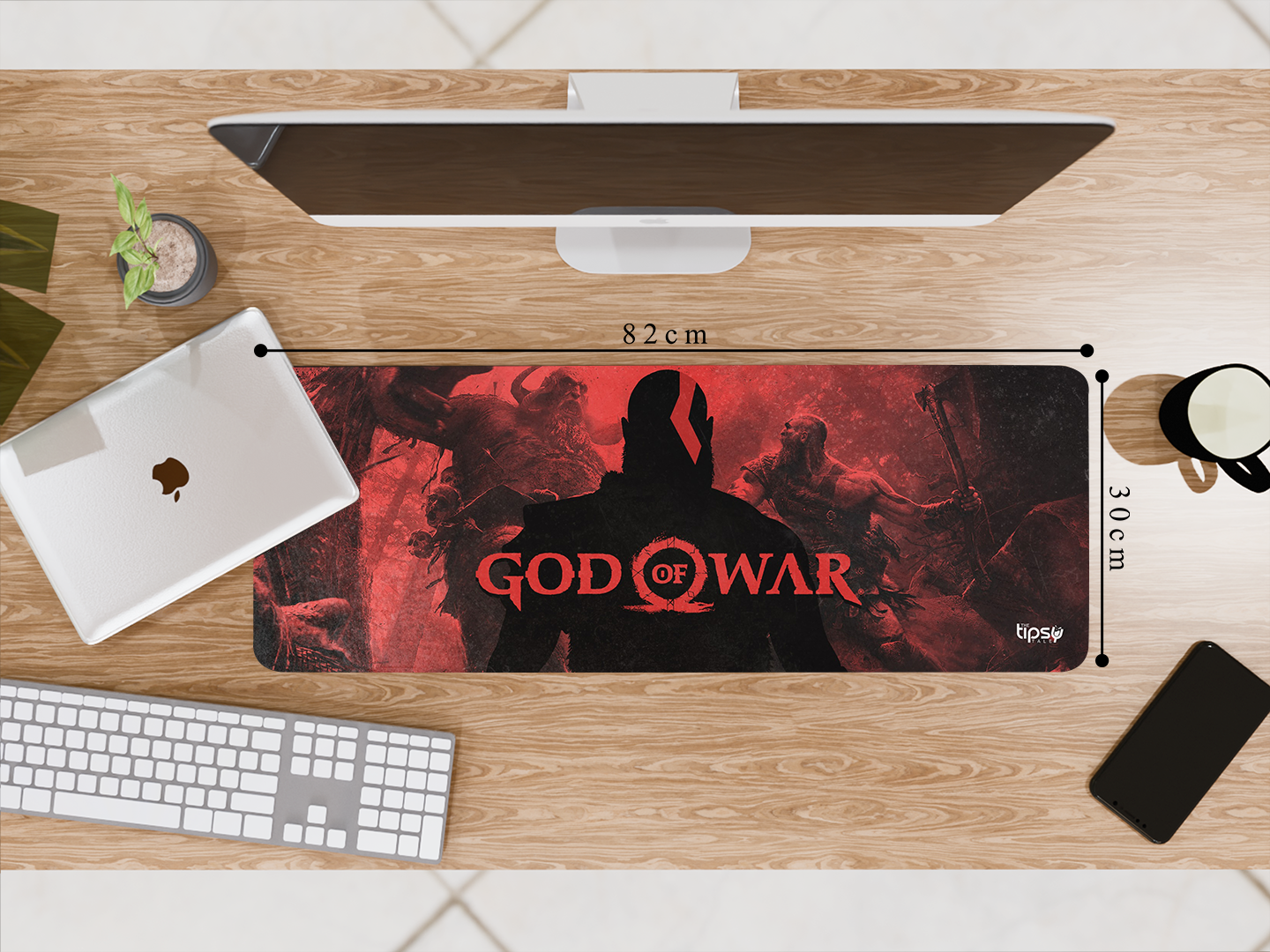"GOD OF WAR GAMING SHADOW" Gaming Mousepad- Elevate Your Gaming Experience