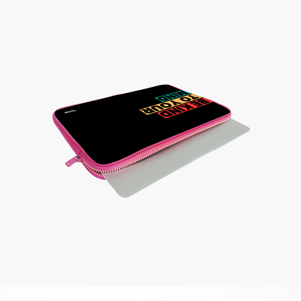 "BE KIND TO YOUR MIND" Laptop Sleeves:Bold Modern Design for Every Size