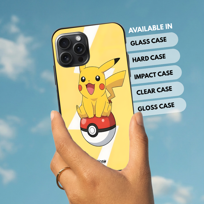 PIKACHU ON A POLE BALL -Mobile Covers Shock Resistant, Slim & Stylish Cases