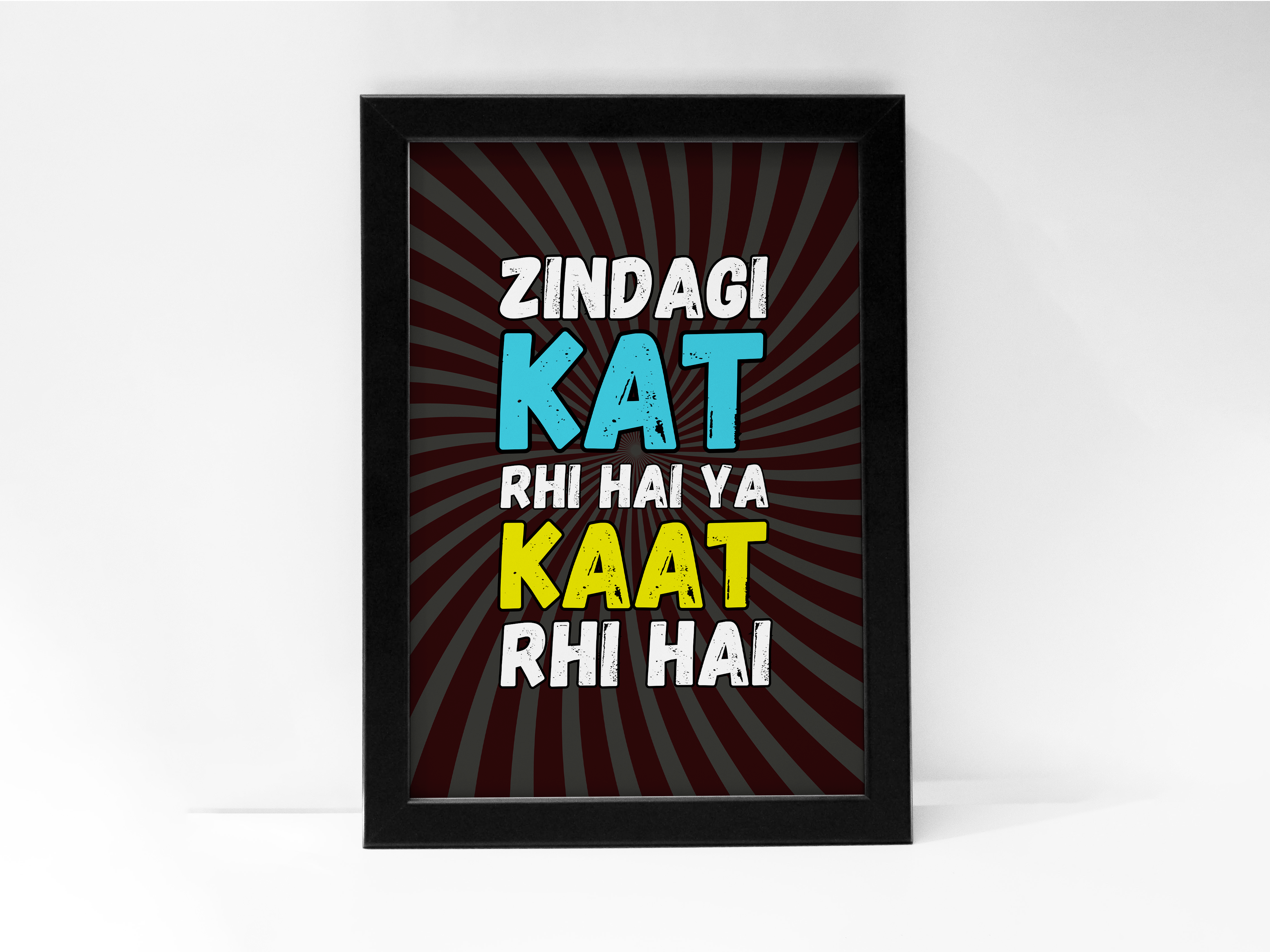 "Zindagi Quote: Relatable" Poster: Add a Touch of Personality to Your Space