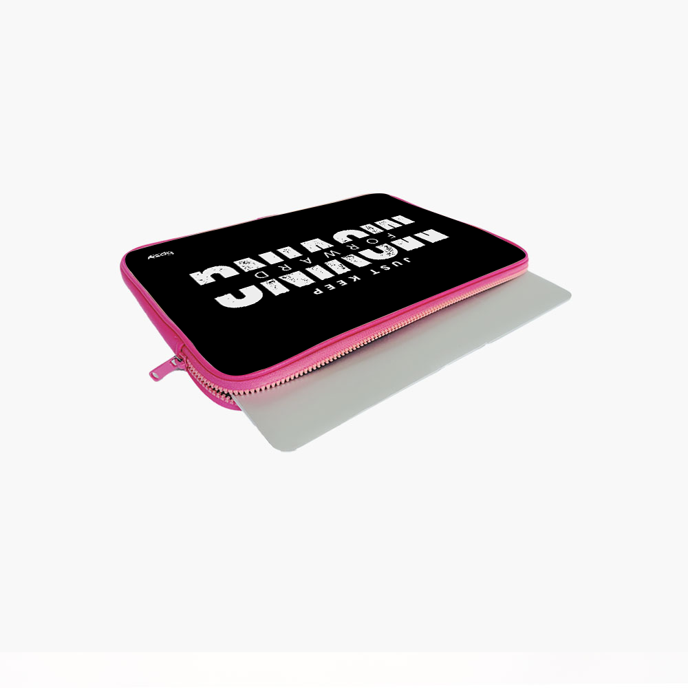 "JUST KEEP MOVING FORWARD" Laptop Sleeves:Bold Modern Design for Every Size