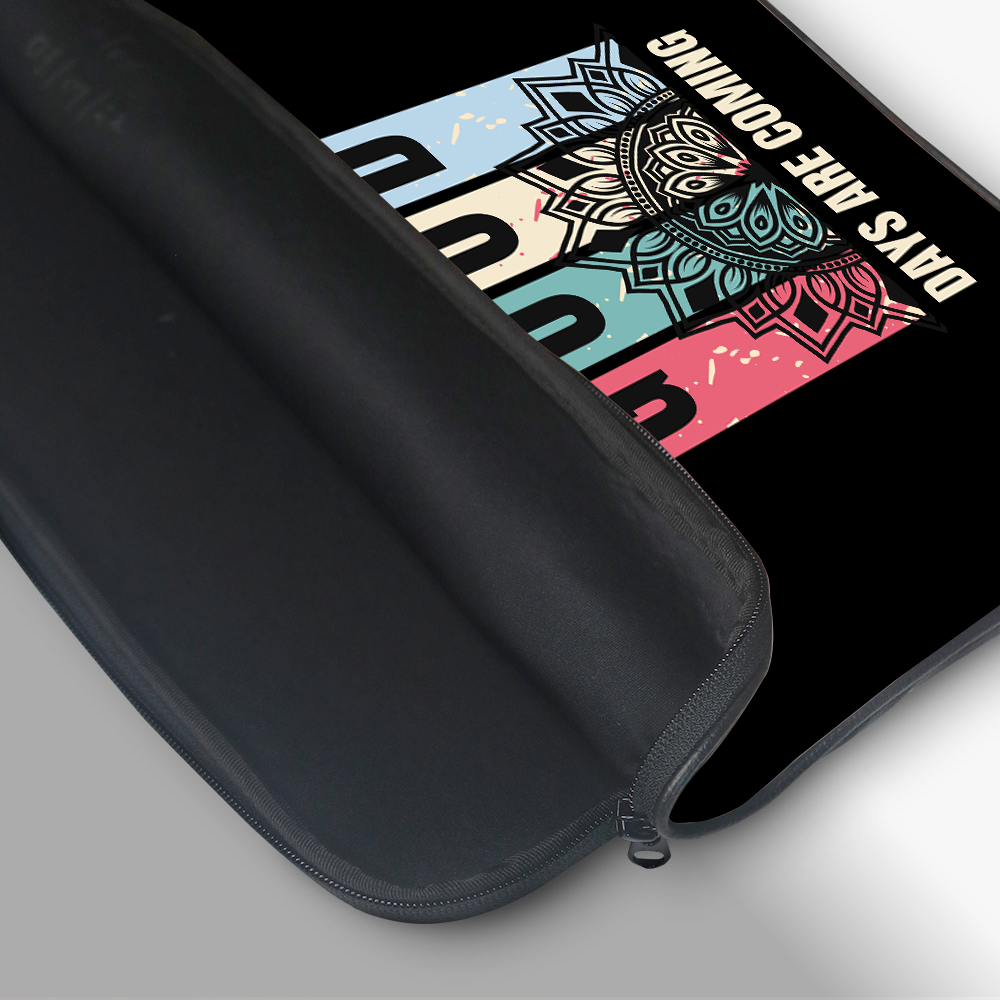 "GOOD DAYS ARE COMING" Laptop Sleeves:Bold Modern Design for Every Size