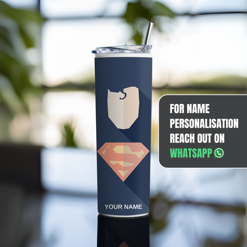 "SUPERMAN - DC WB" Tumbler with Metal Straw