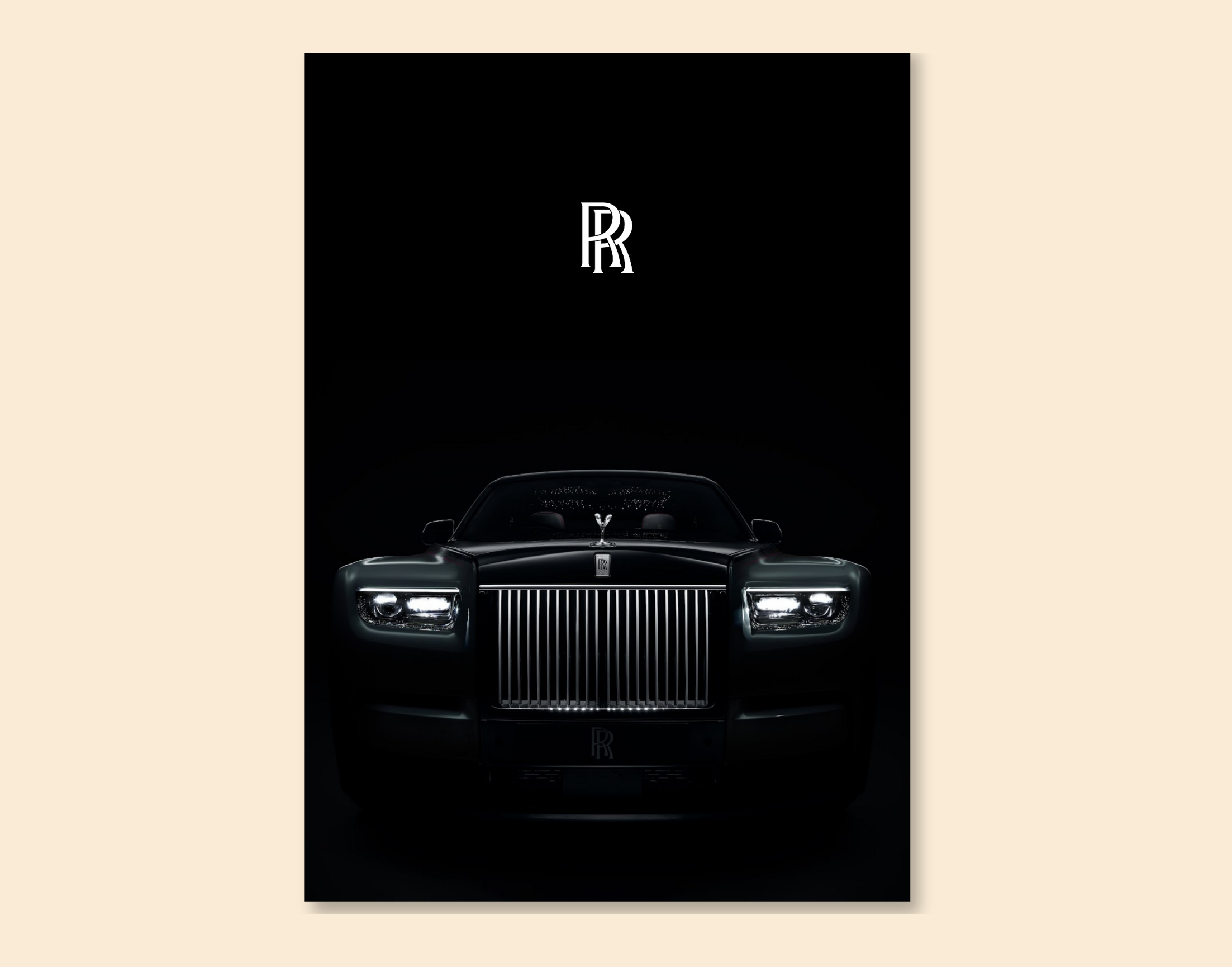 "Rolls Royce- Car Lover"- Shiny & Sturdy Metallic Poster Art That Pops & Sticks (Literally!)