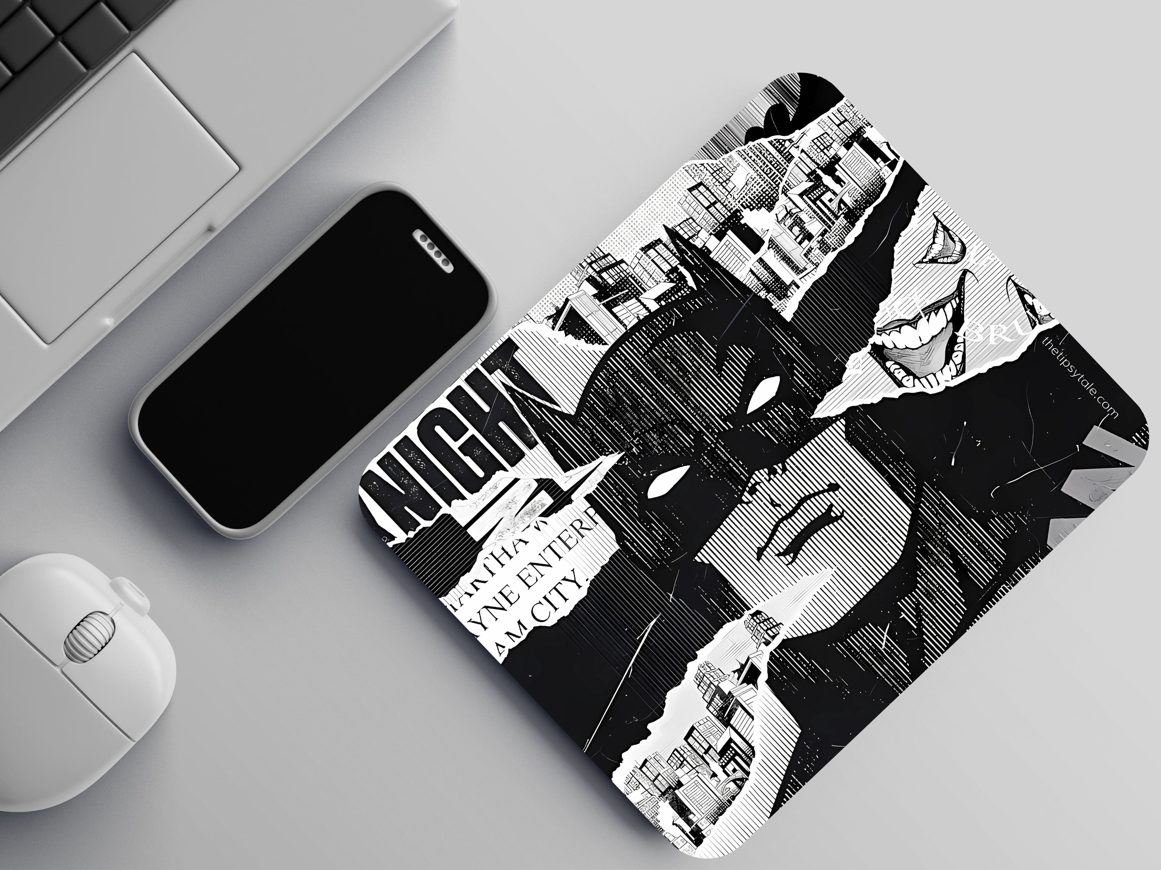 "BATMAN THE COMIC WORLD" Mousepad Enhance Your Workspace with Style