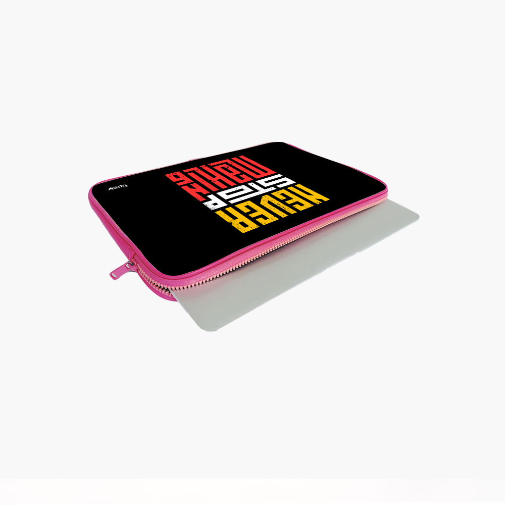 "NEVER STOP MAKING" Laptop Sleeves:Bold Modern Design for Every Size
