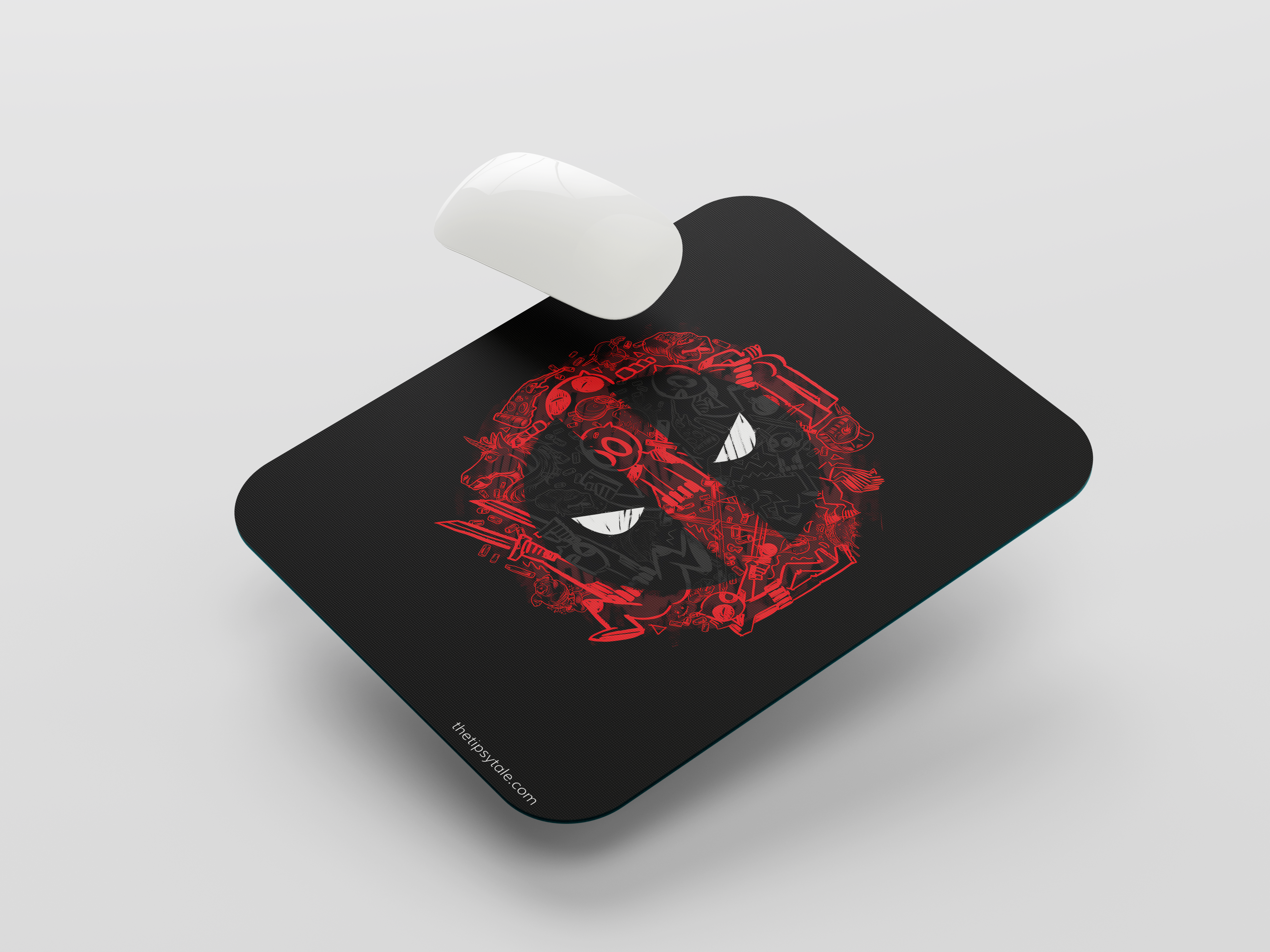 "DEADPOOL #MARVEL JESUS" Mousepad Enhance Your Workspace with Style