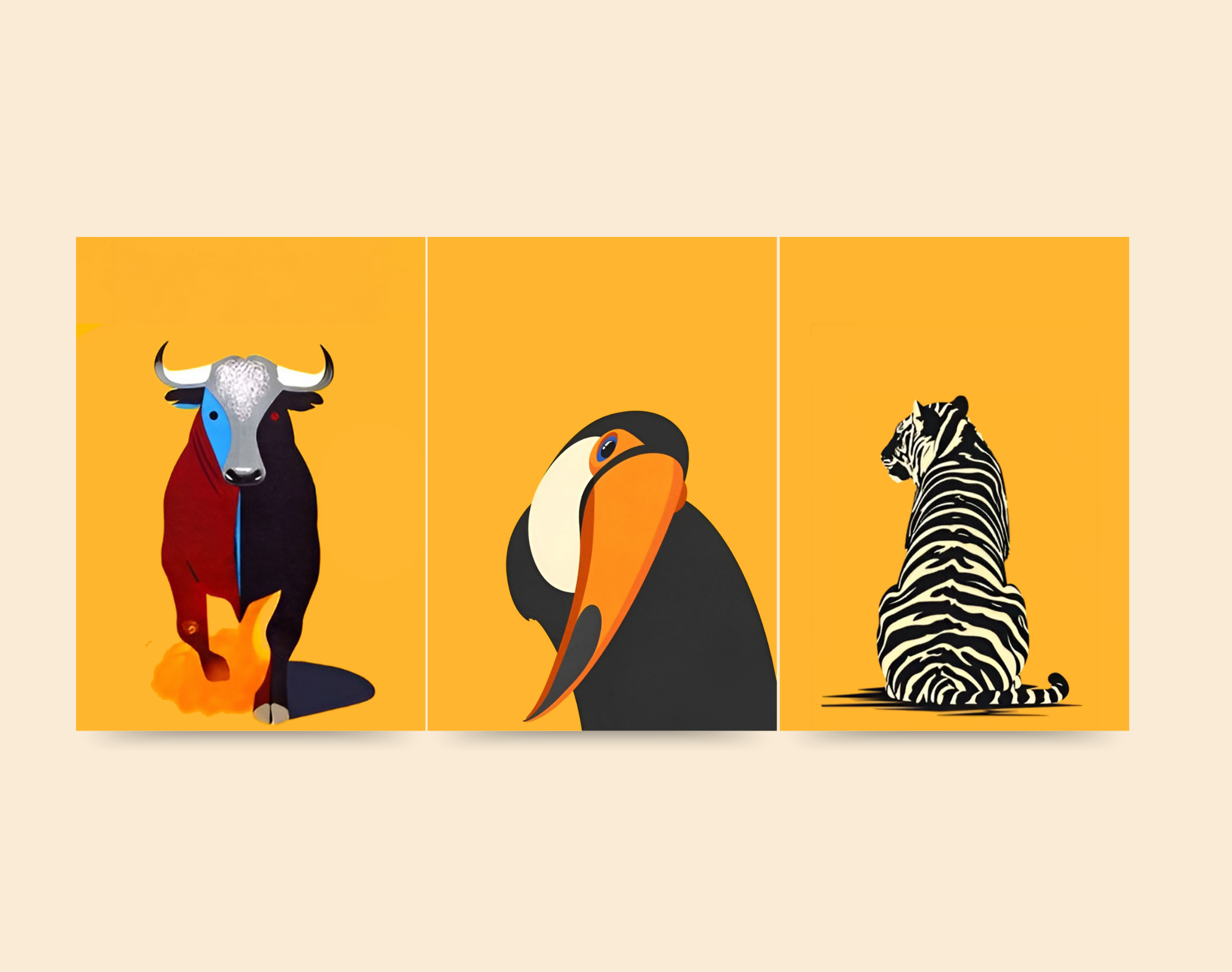 "ANIMAL KINGDOM"- Shiny & Sturdy Metallic Poster Art That Pops & Sticks (Literally!)