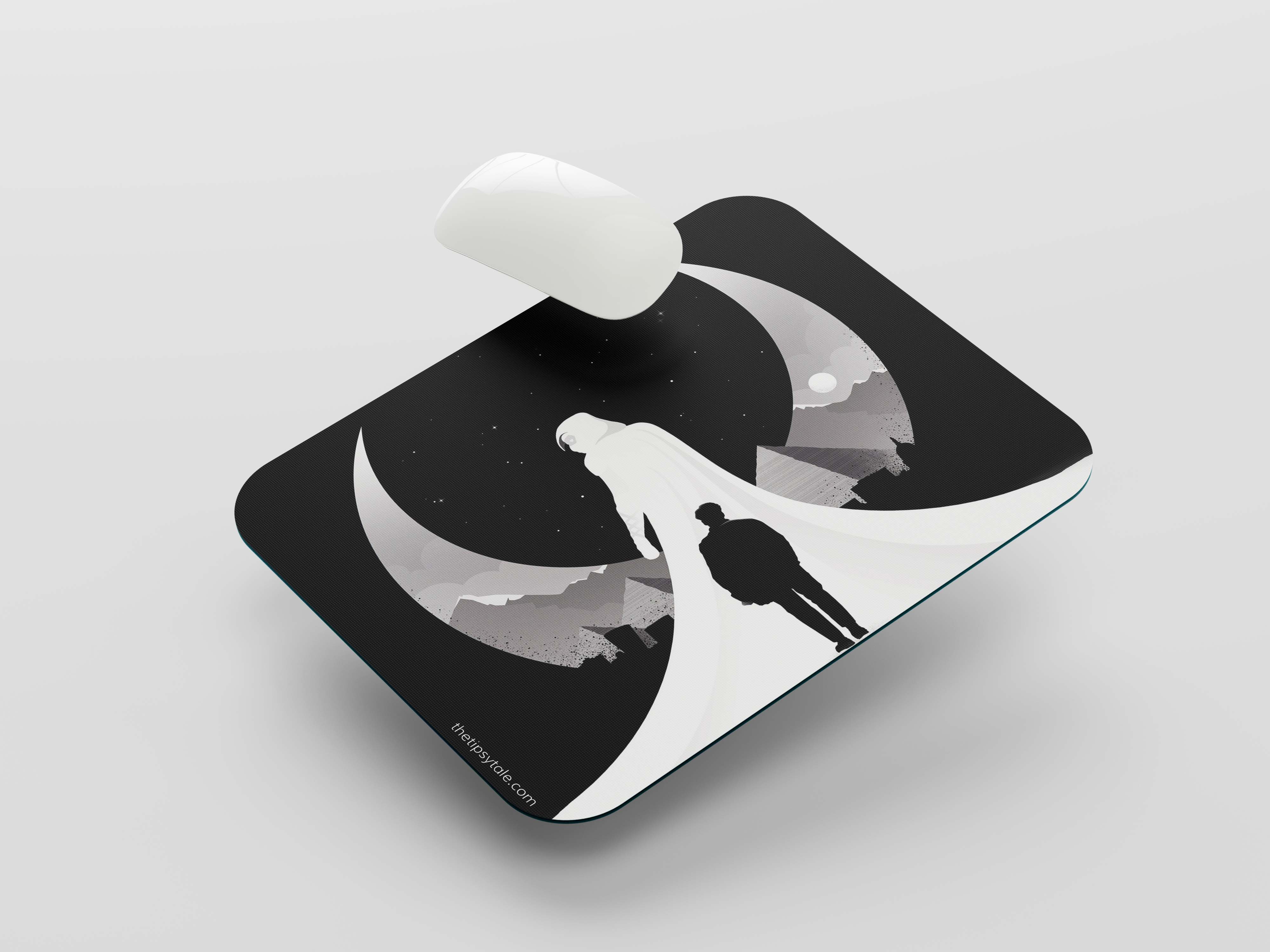 "MOON KNIGHT THEME" Mousepad Enhance Your Workspace with Style