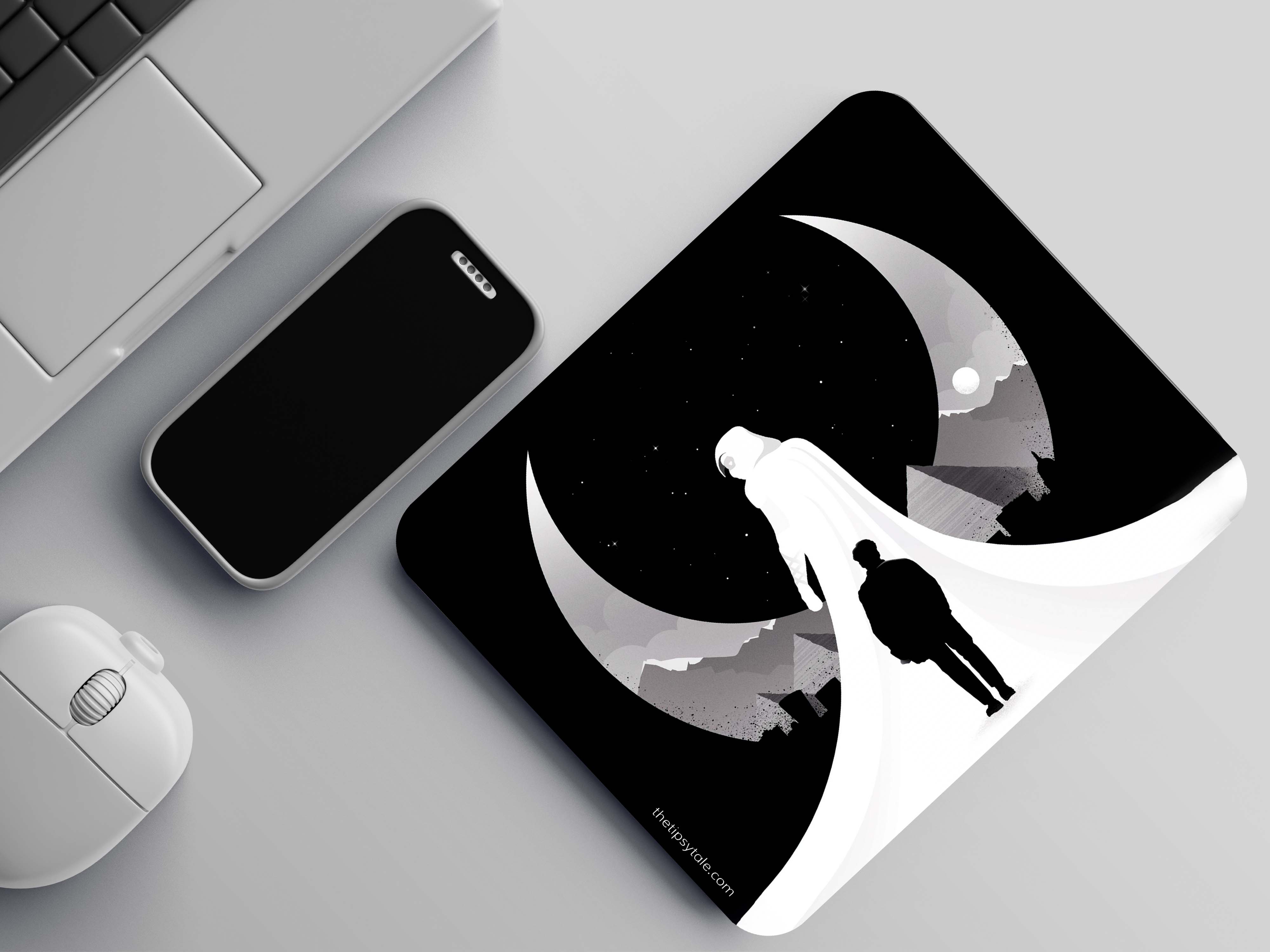 "MOON KNIGHT THEME" Mousepad Enhance Your Workspace with Style