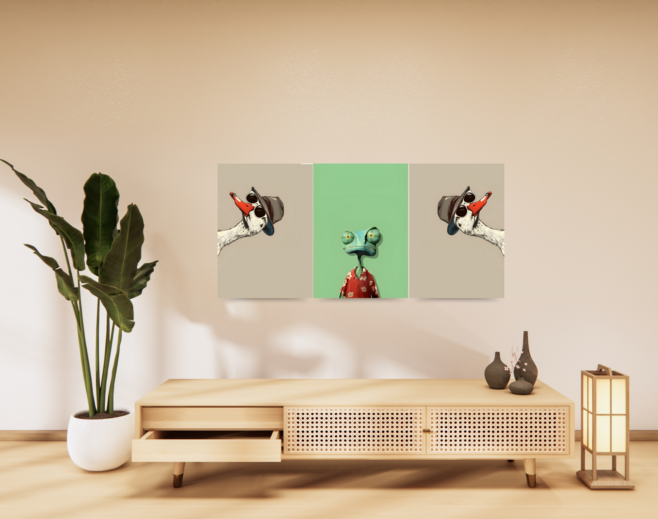 "ANIMAL KINGDOM FASHIONISTA"- Shiny & Sturdy Metallic Poster Art That Pops & Sticks (Literally!)