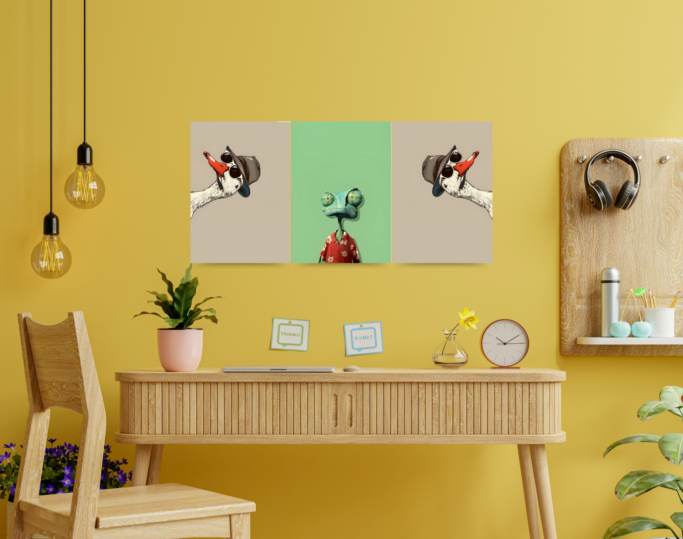"ANIMAL KINGDOM FASHIONISTA"- Shiny & Sturdy Metallic Poster Art That Pops & Sticks (Literally!)