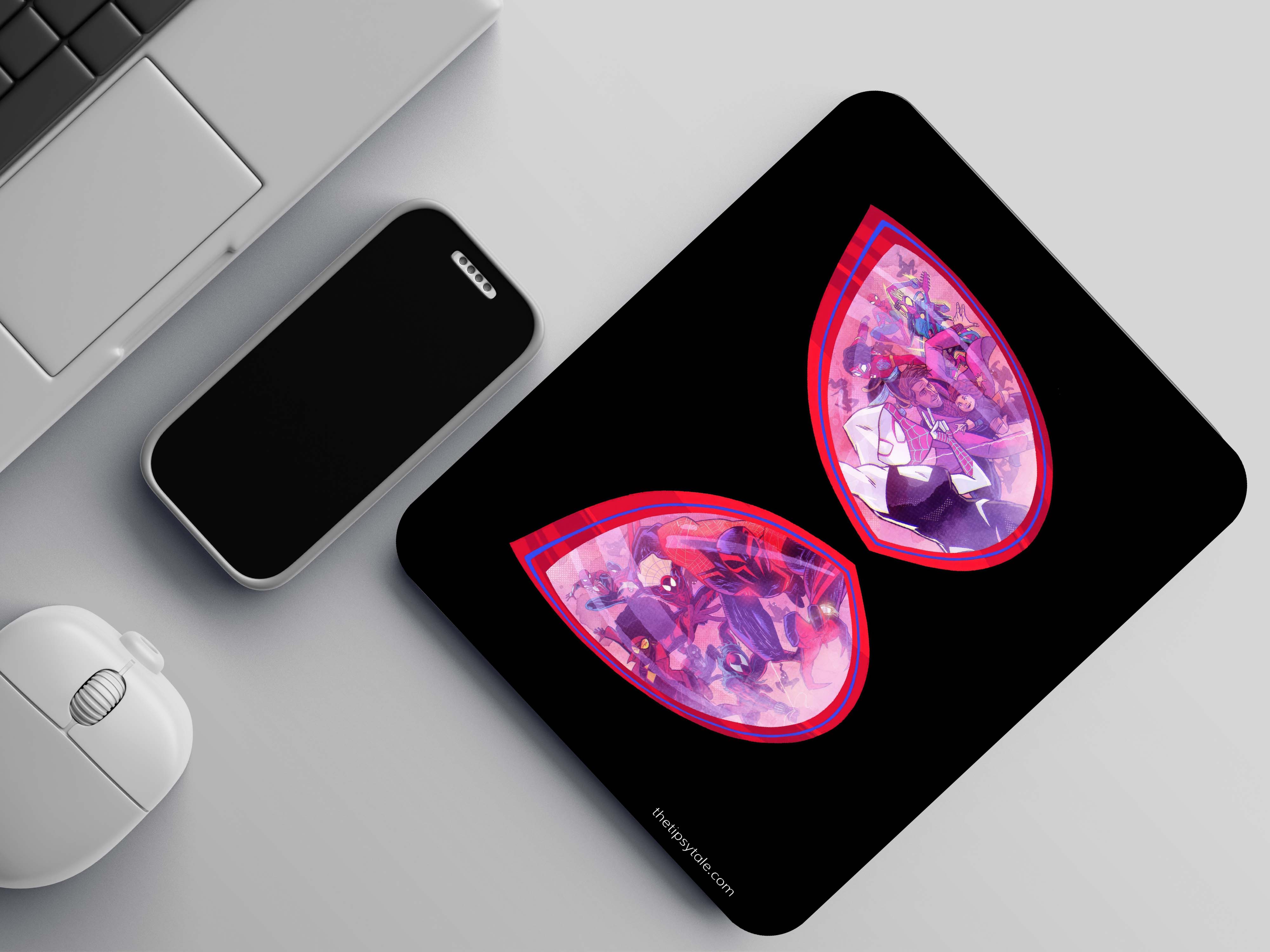 "SPIDER VERSE EYE THEME" Mousepad Enhance Your Workspace with Style