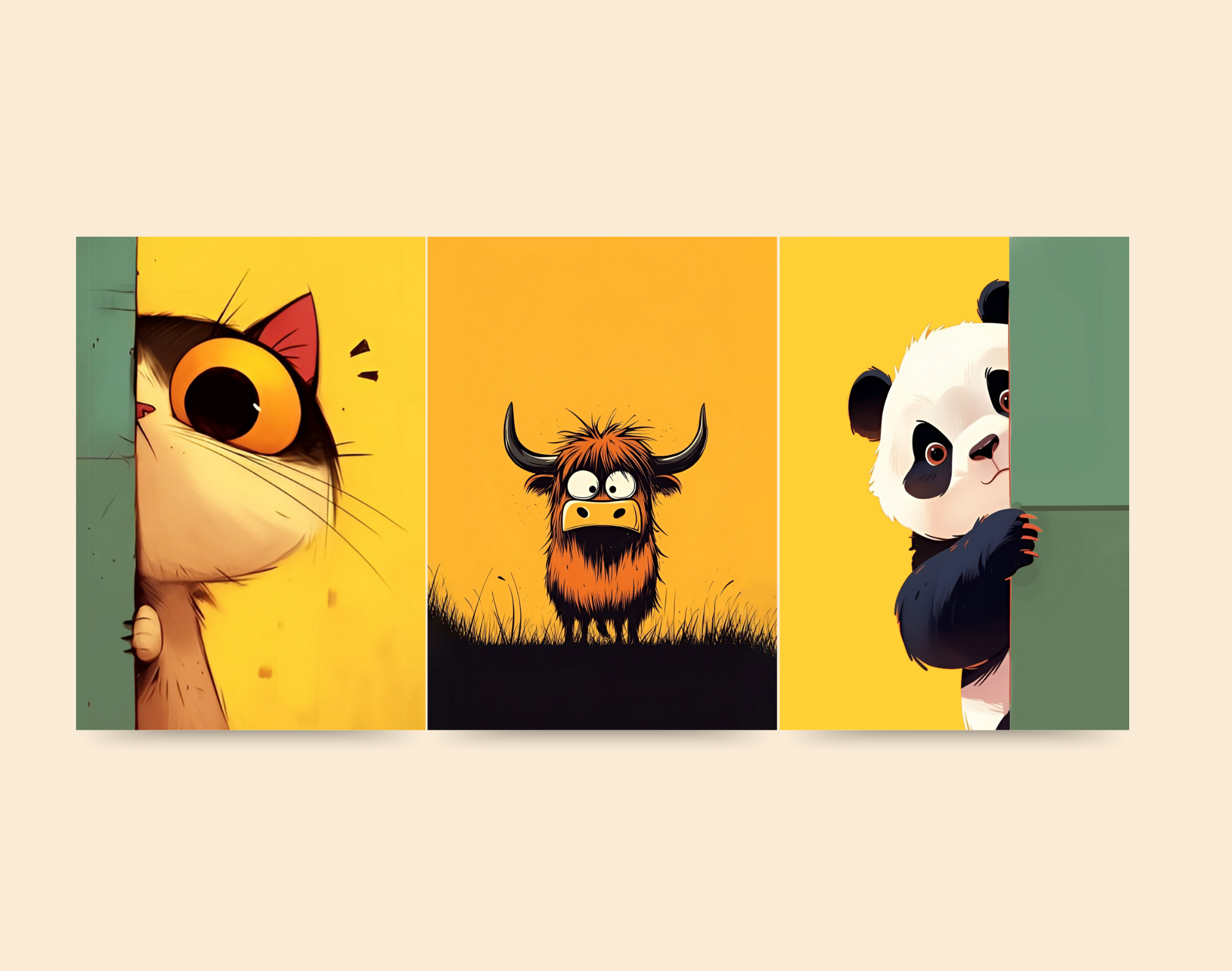 "Cuteness Overload: ANIMMAL KINGDOM"- Shiny & Sturdy Metallic Poster Art That Pops & Sticks (Literally!)