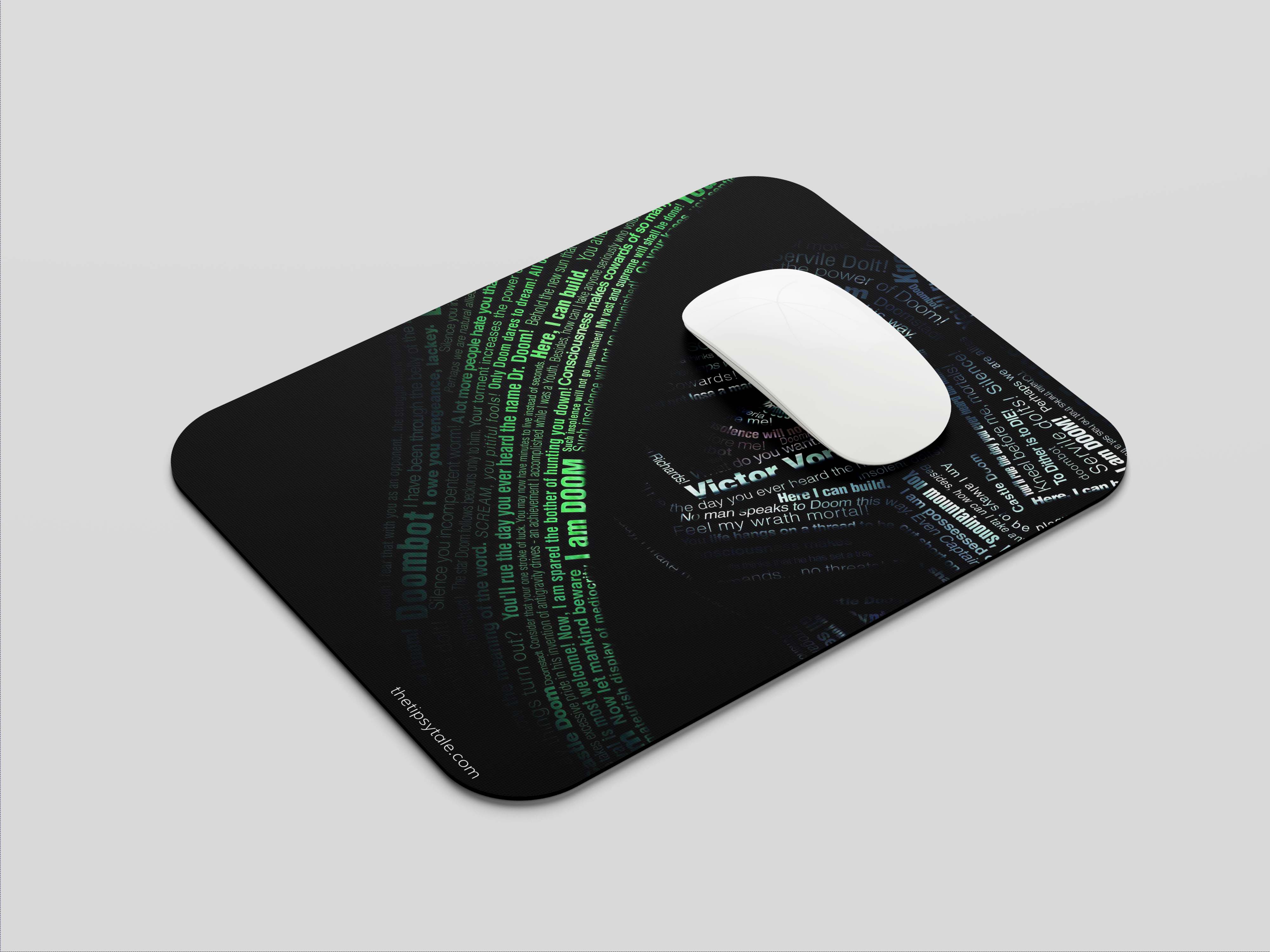 "DR DOOM : DOOMSDAY" Mousepad Enhance Your Workspace with Style