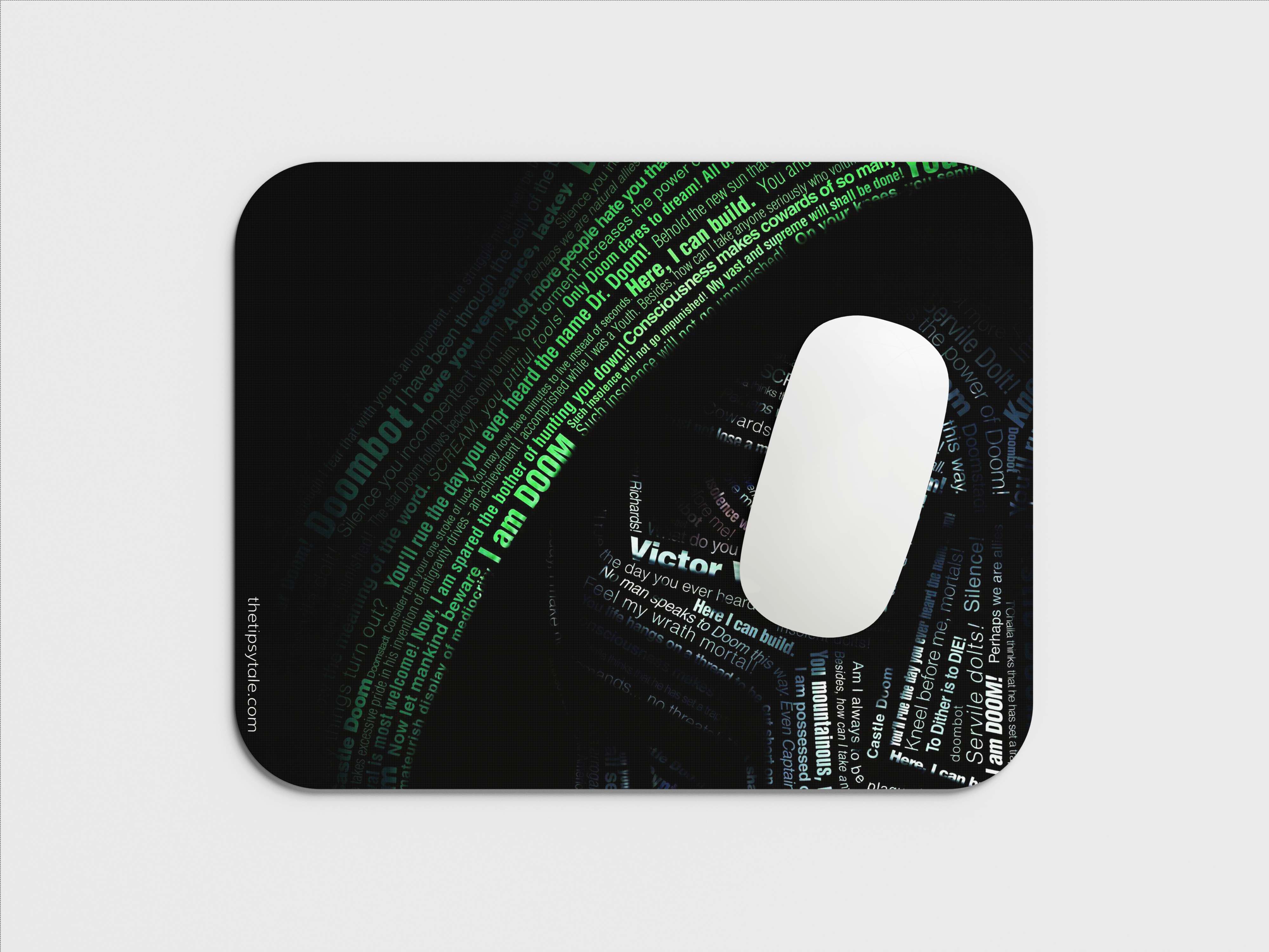 "DR DOOM : DOOMSDAY" Mousepad Enhance Your Workspace with Style