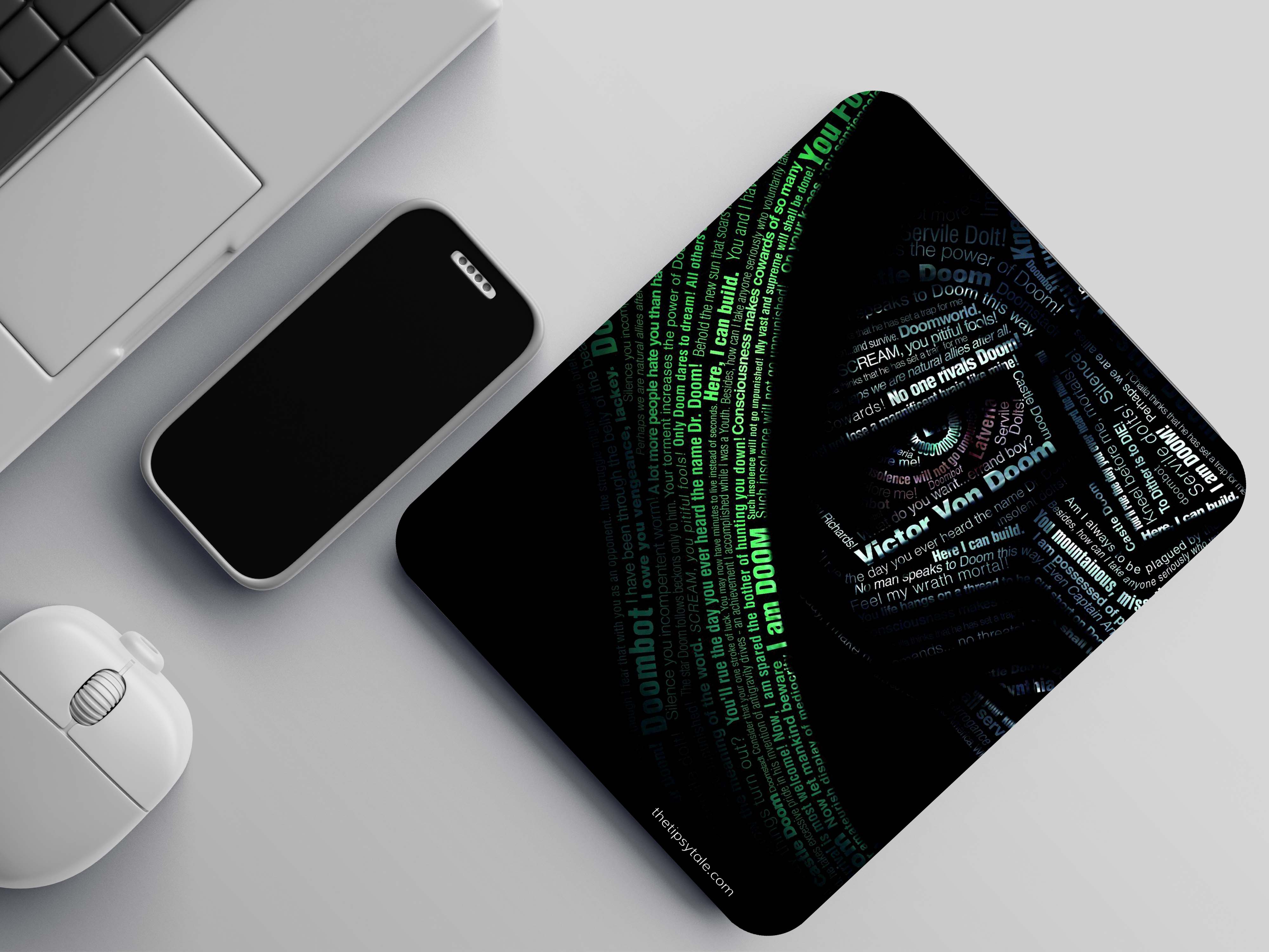 "DR DOOM : DOOMSDAY" Mousepad Enhance Your Workspace with Style