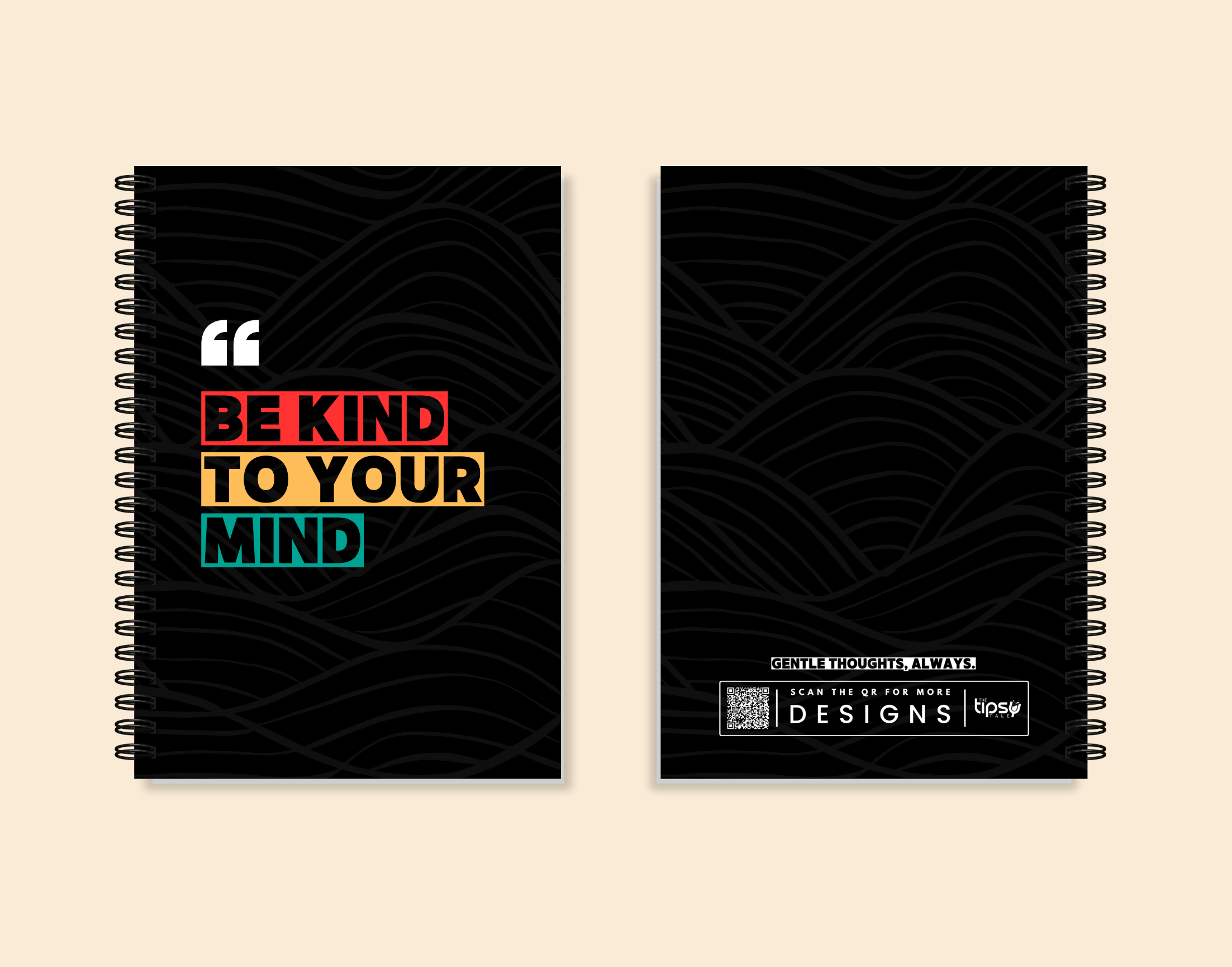 "BE KIND TO YOUR MIND" – Elegant & Inspiring Diary for Daily Reflection