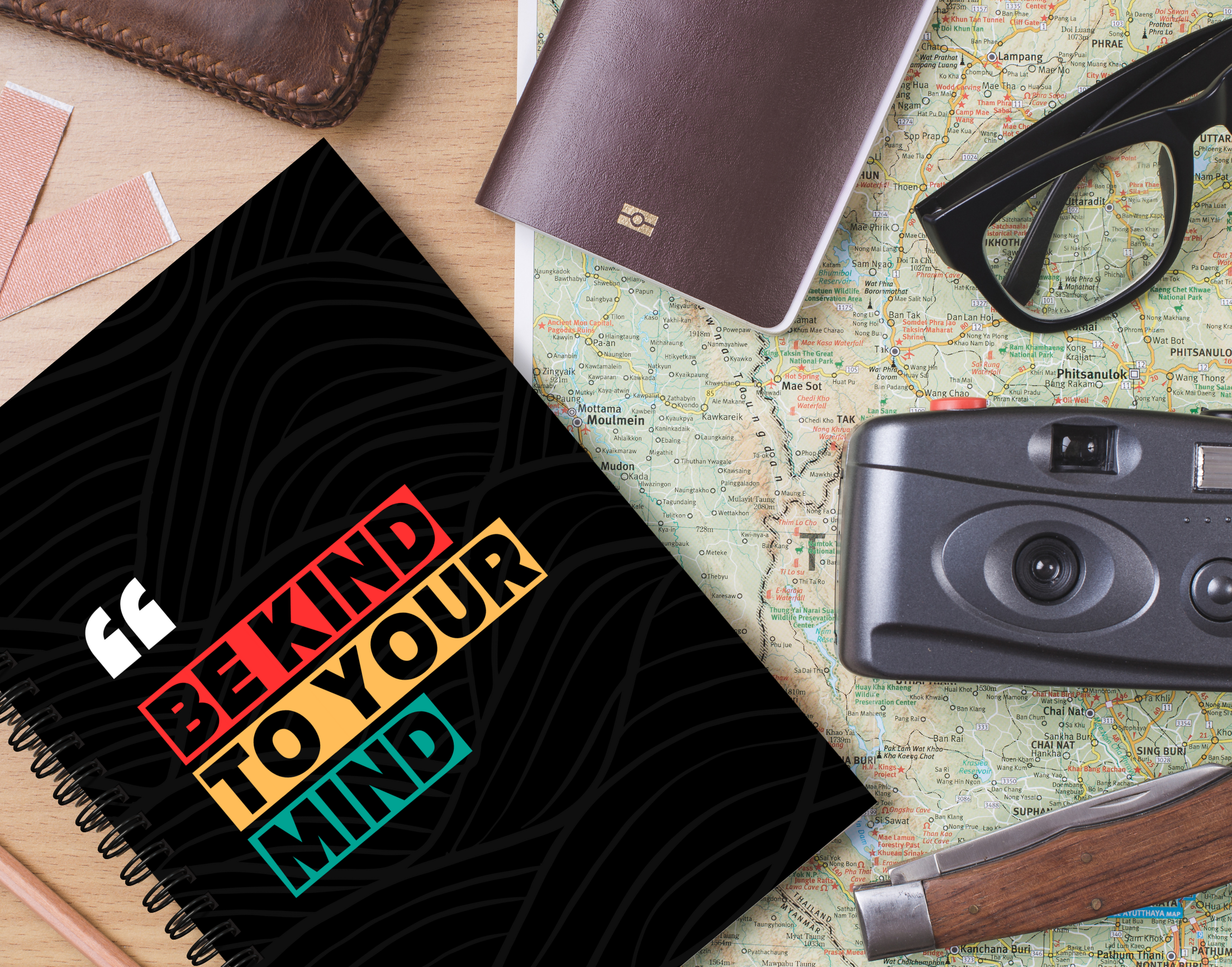 "BE KIND TO YOUR MIND" – Elegant & Inspiring Diary for Daily Reflection