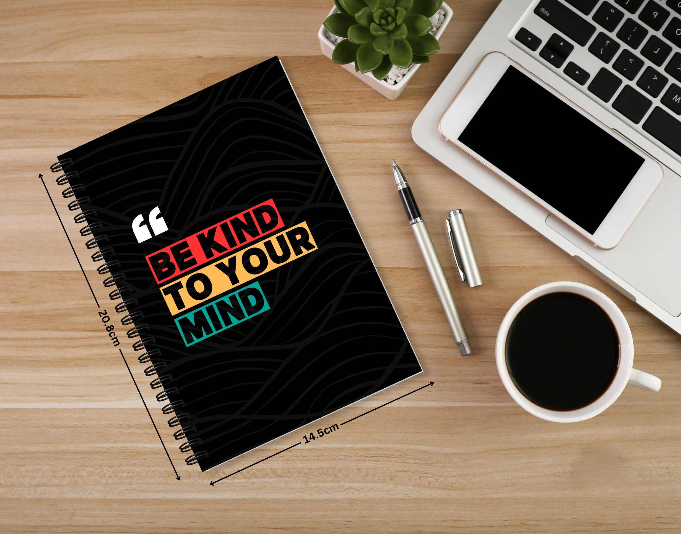"BE KIND TO YOUR MIND" – Elegant & Inspiring Diary for Daily Reflection