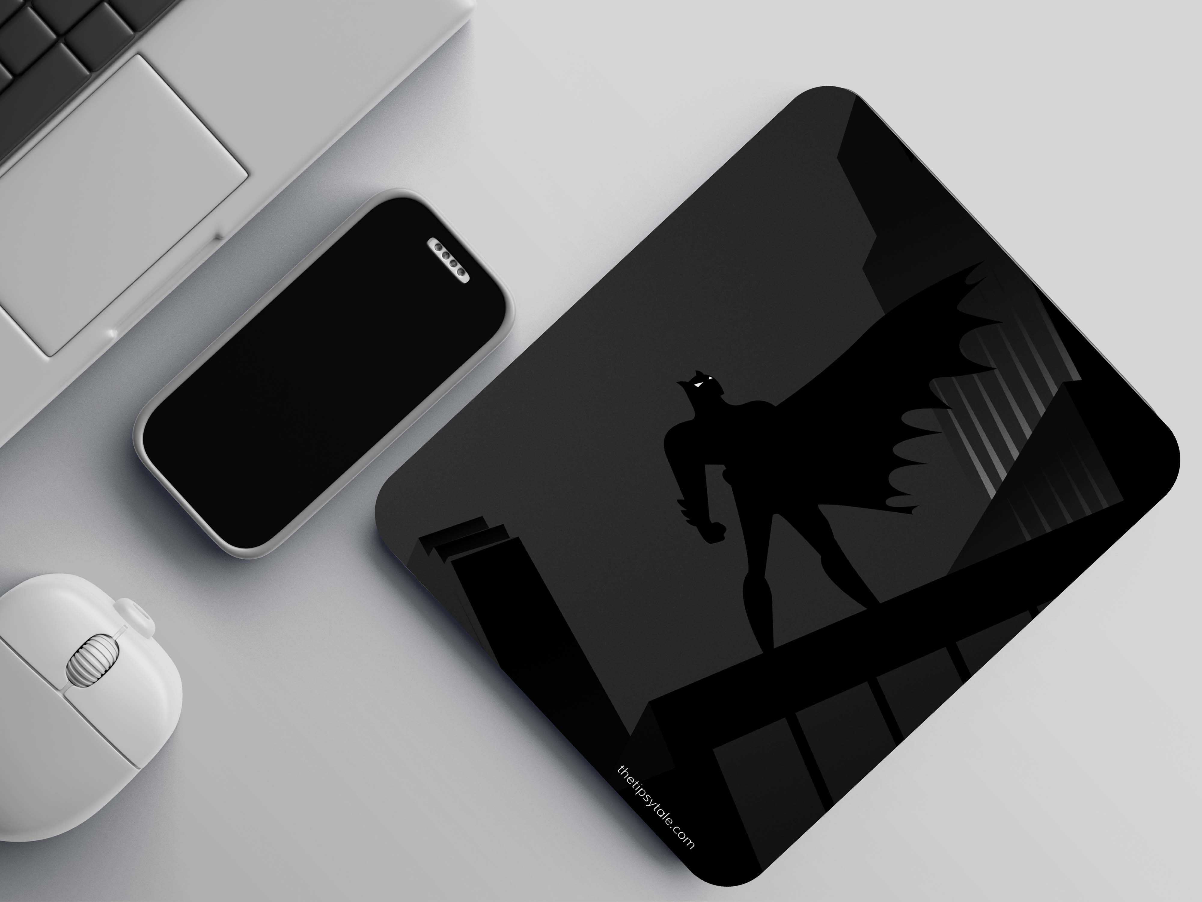 "BATMAN ON THE EDGE" Mousepad Enhance Your Workspace with Style