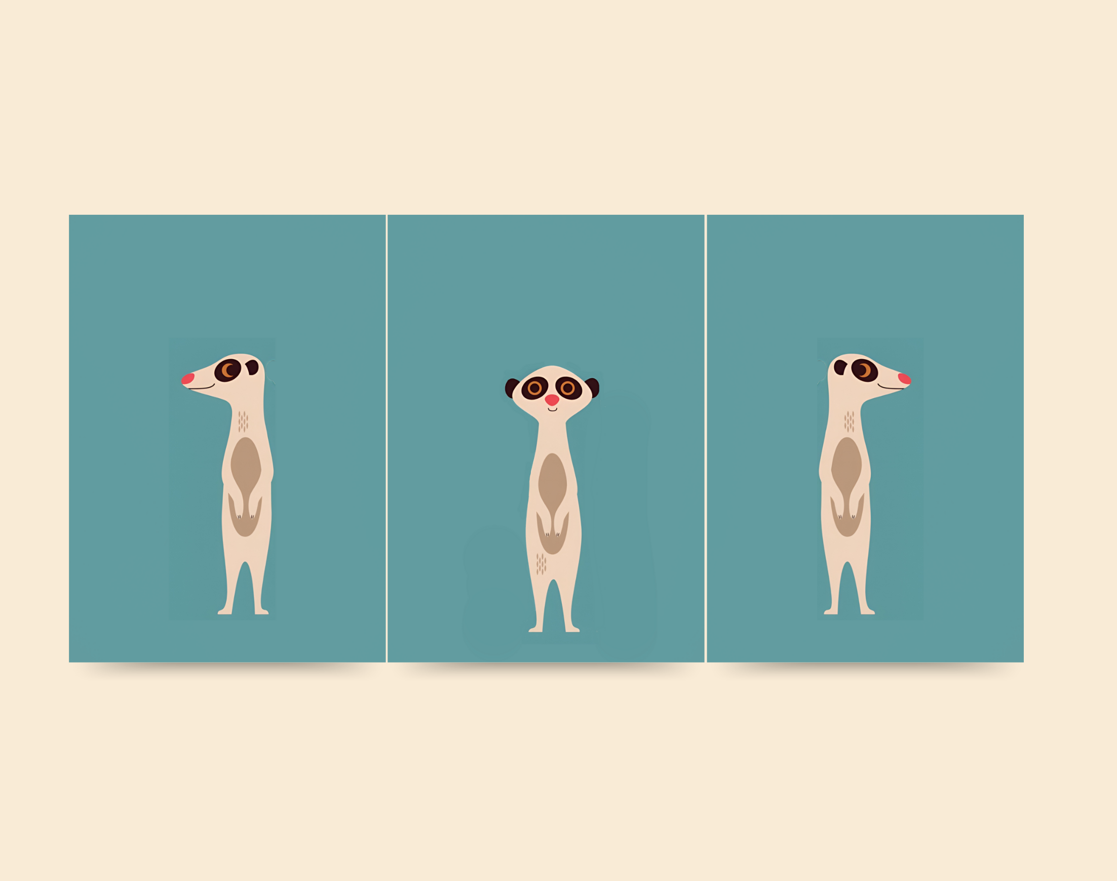 "CUTE Otters"- Shiny & Sturdy Metallic Poster Art That Pops & Sticks (Literally!)