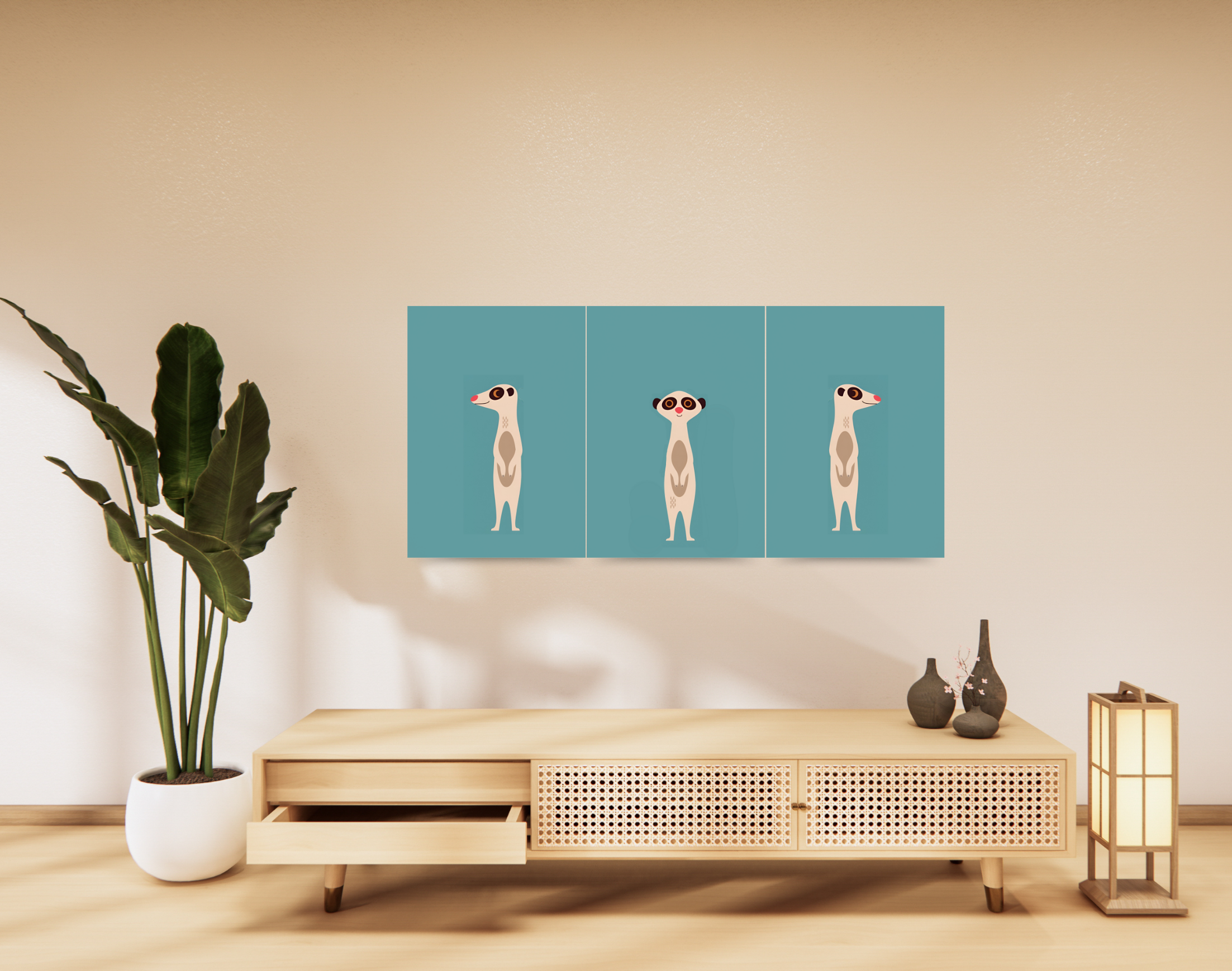 "CUTE Otters"- Shiny & Sturdy Metallic Poster Art That Pops & Sticks (Literally!)