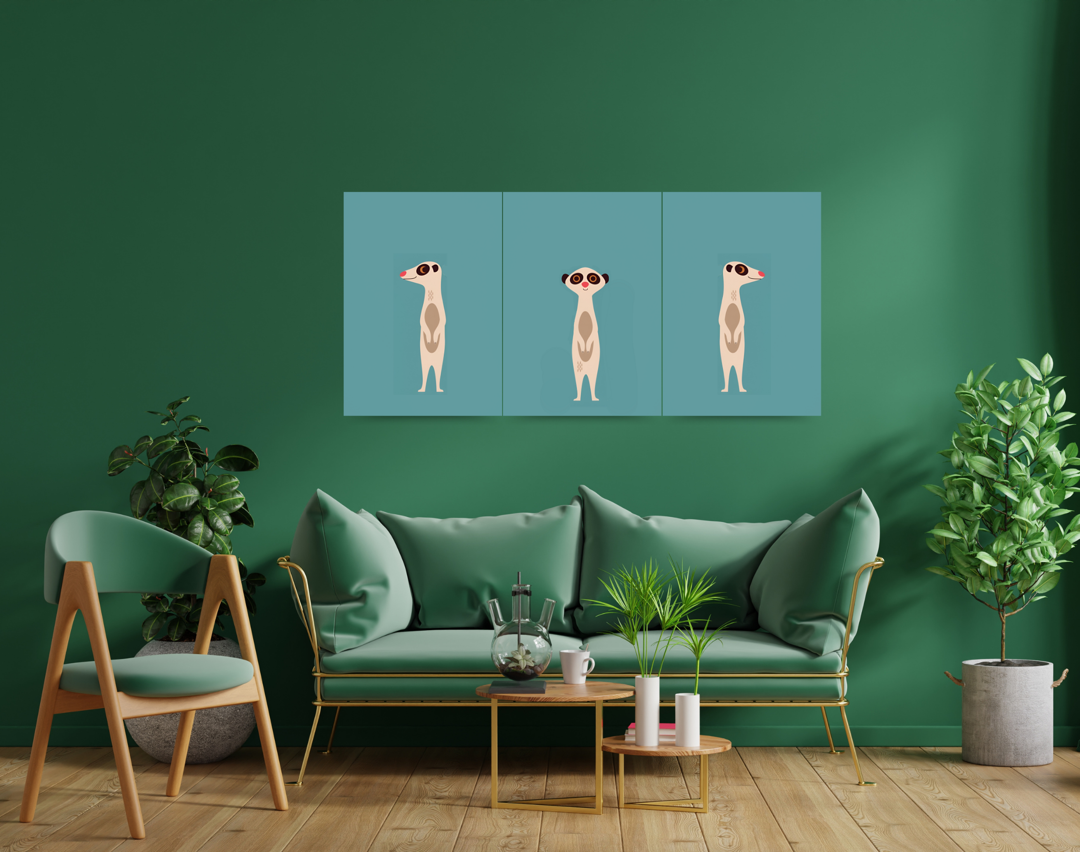 "CUTE Otters"- Shiny & Sturdy Metallic Poster Art That Pops & Sticks (Literally!)