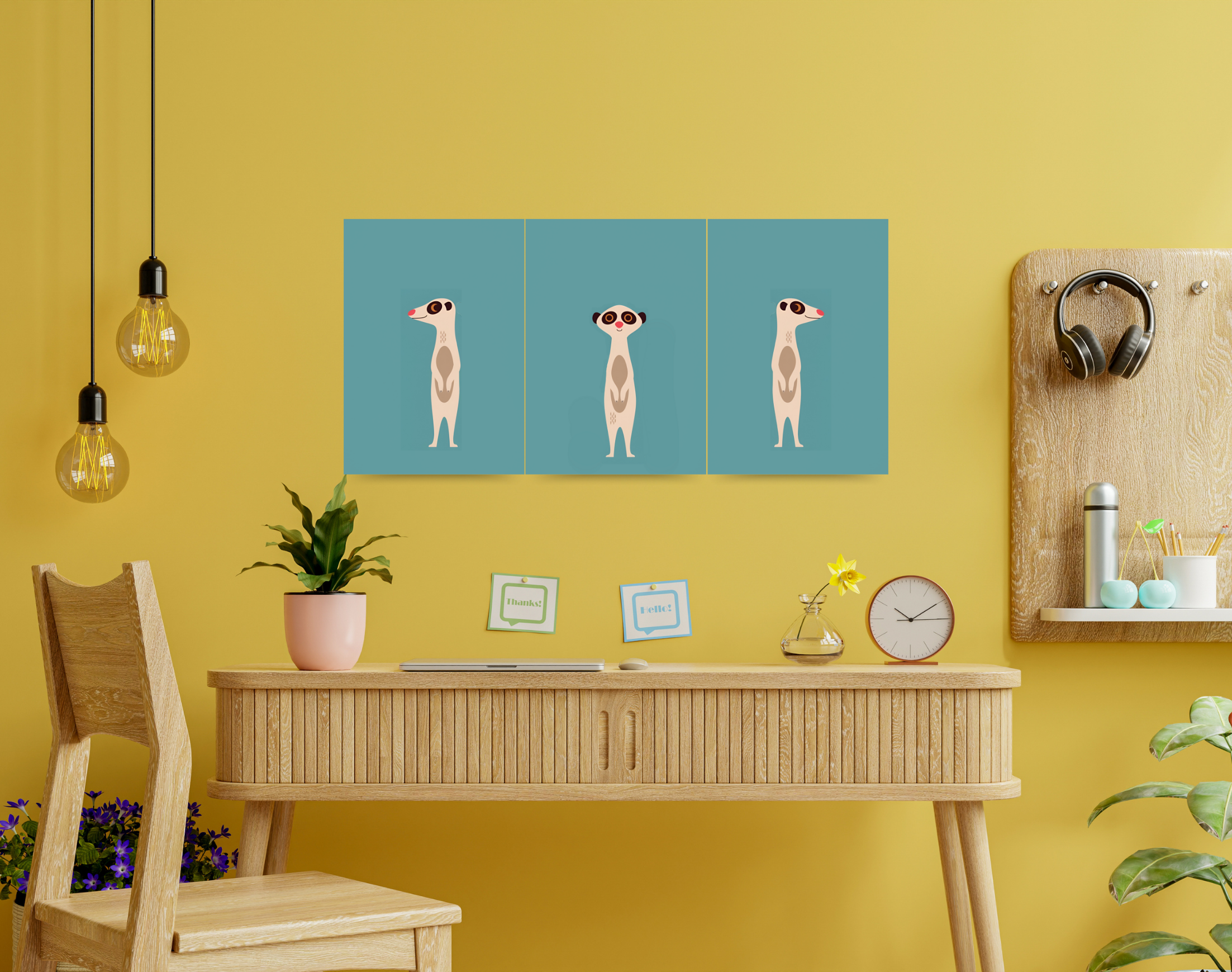 "CUTE Otters"- Shiny & Sturdy Metallic Poster Art That Pops & Sticks (Literally!)