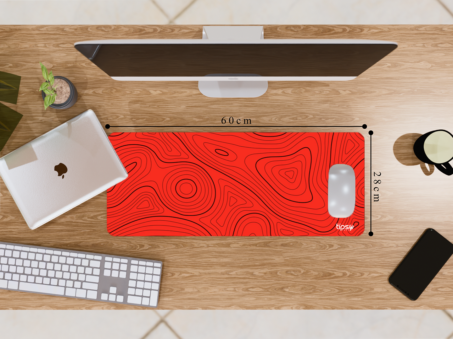 "ABSTRACT WOOD WAVES" Gaming Mousepad- Elevate Your Gaming Experience