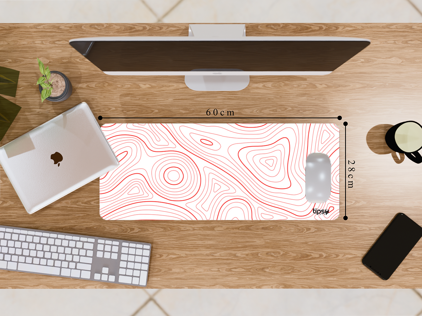 "ABSTRACT WOOD WAVES" Gaming Mousepad- Elevate Your Gaming Experience