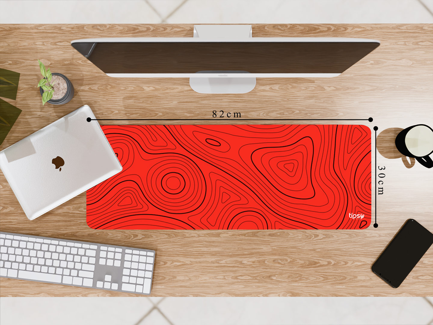 "ABSTRACT WOOD WAVES" Gaming Mousepad- Elevate Your Gaming Experience